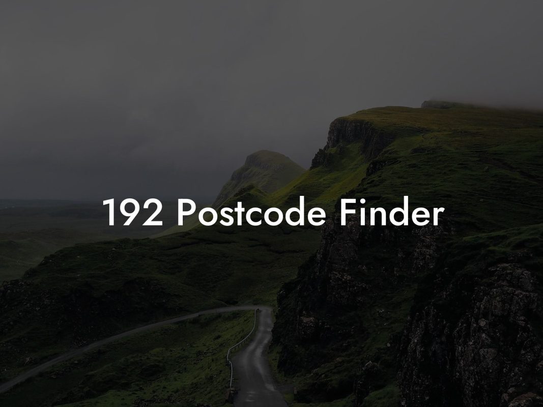 192 Postcode Finder