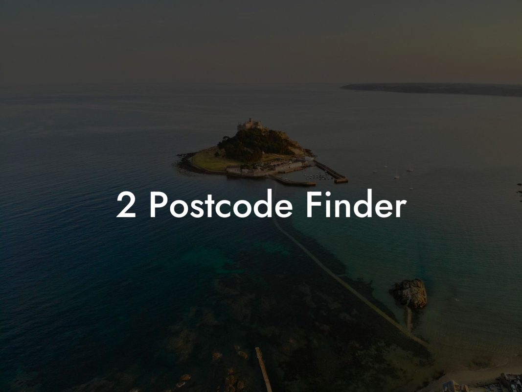 2 Postcode Finder