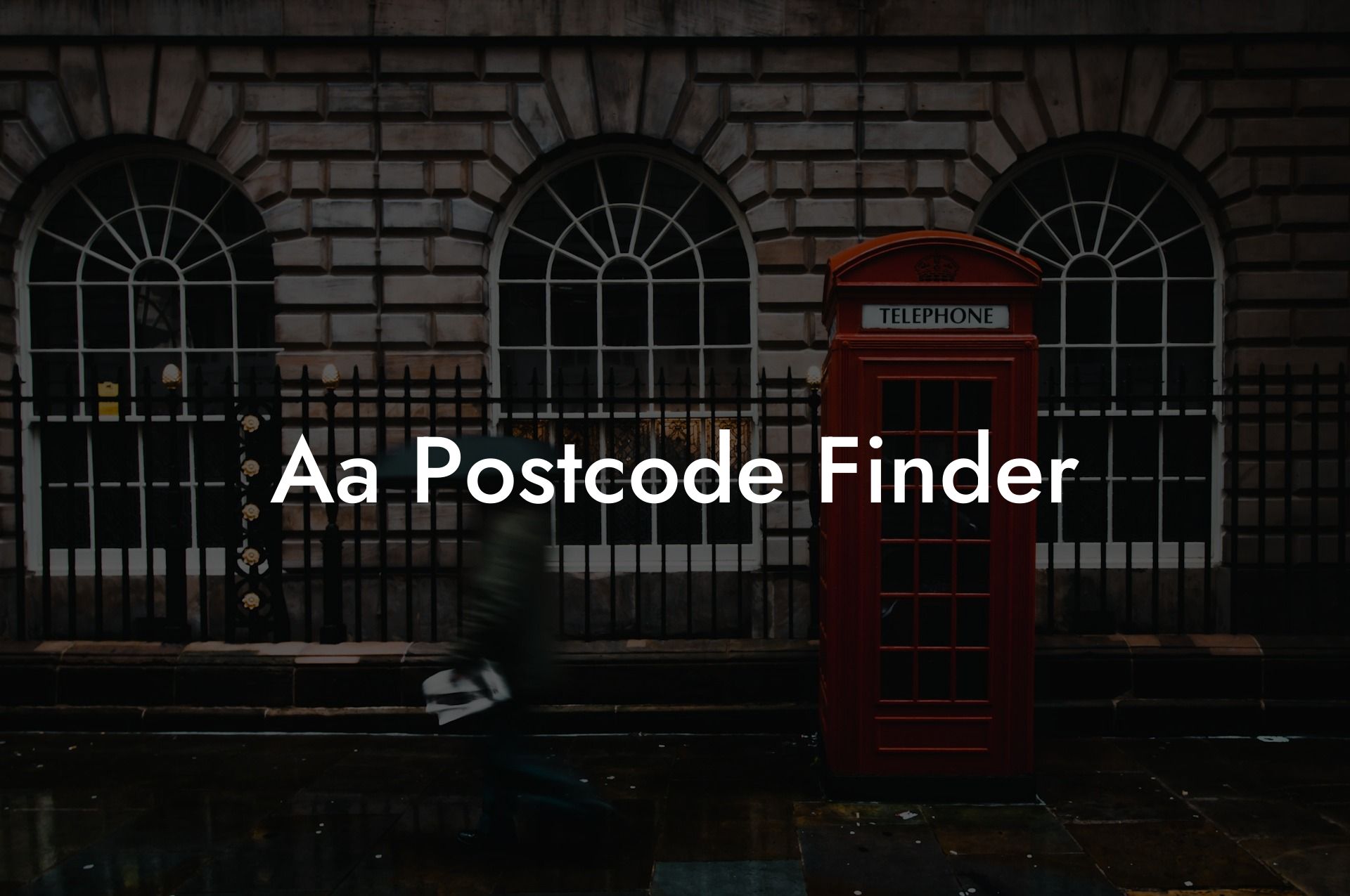 Aa Postcode Finder