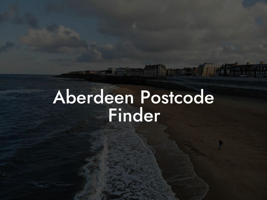 Aberdeen Postcode Finder