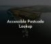 Accessible Postcode Lookup