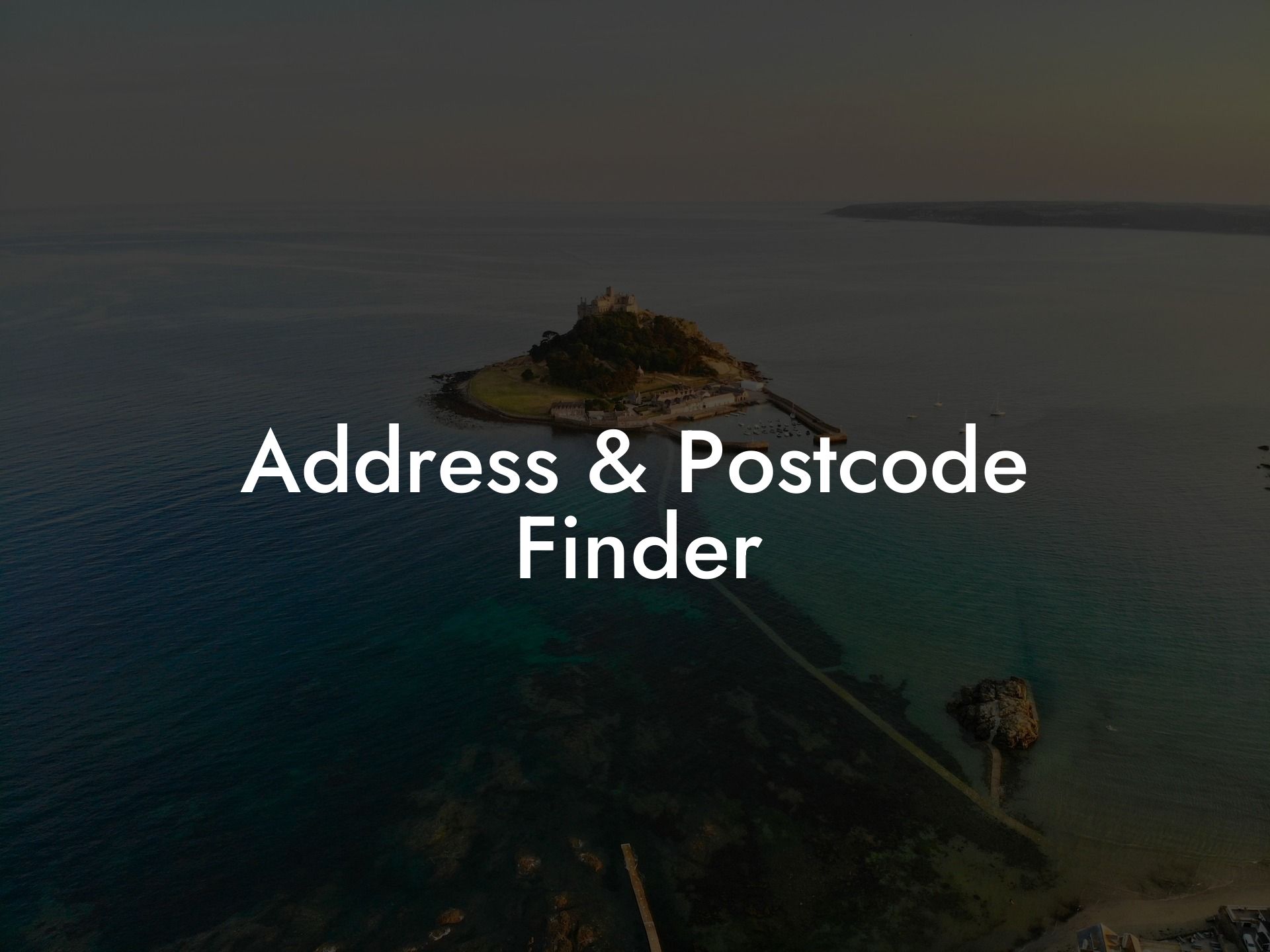 Address & Postcode Finder