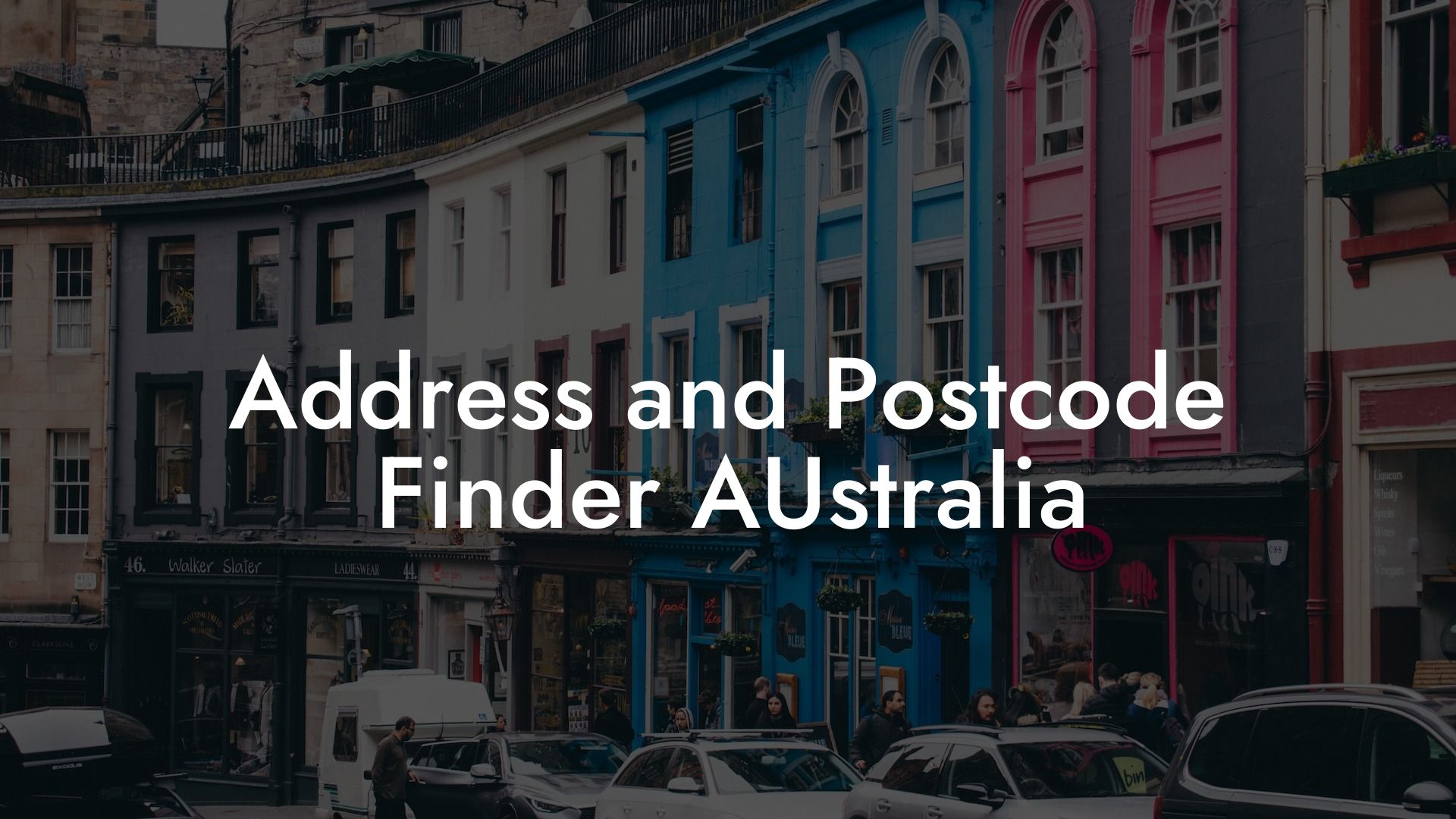 Address and Postcode Finder AUstralia