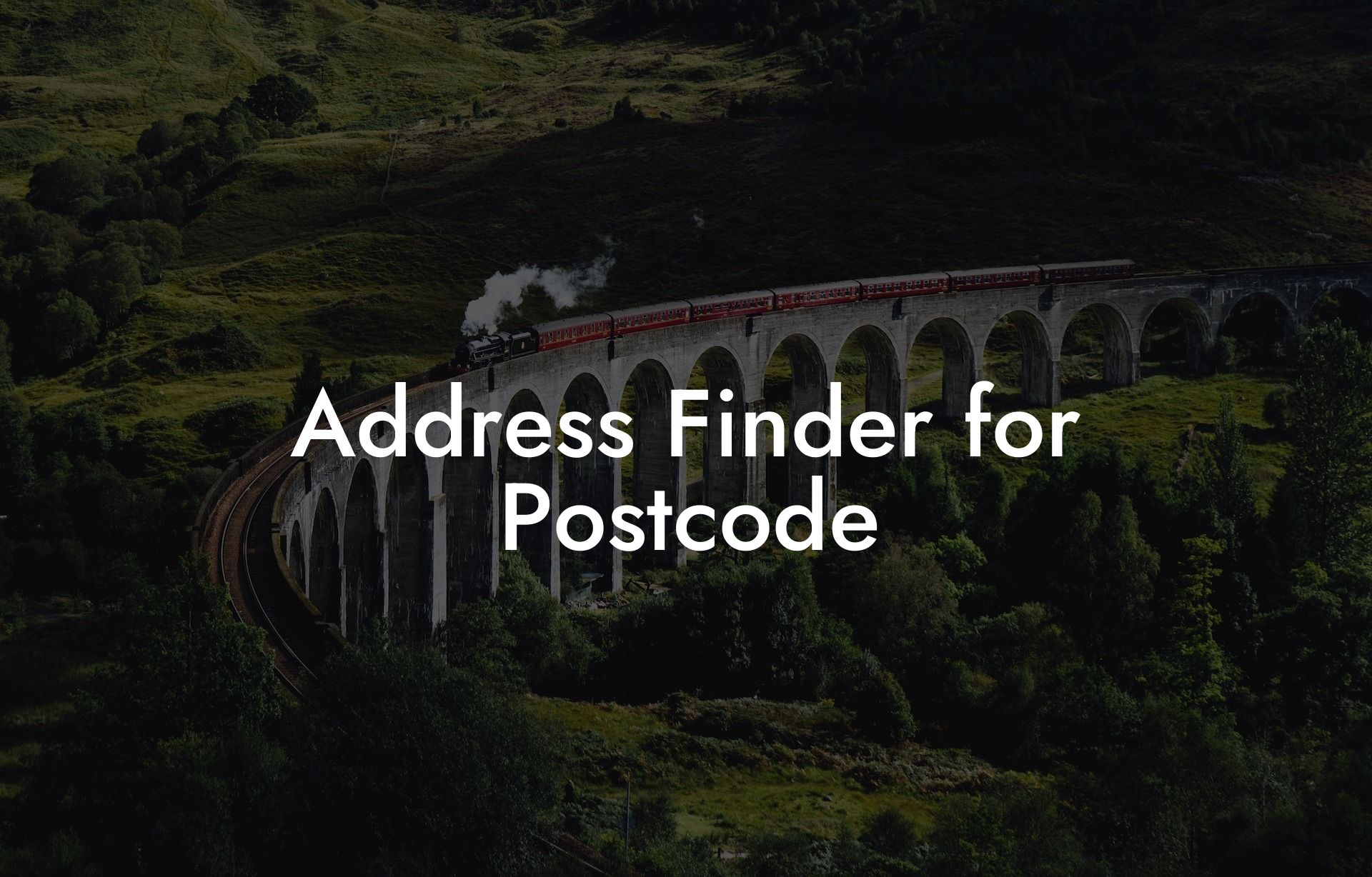 Address Finder for Postcode