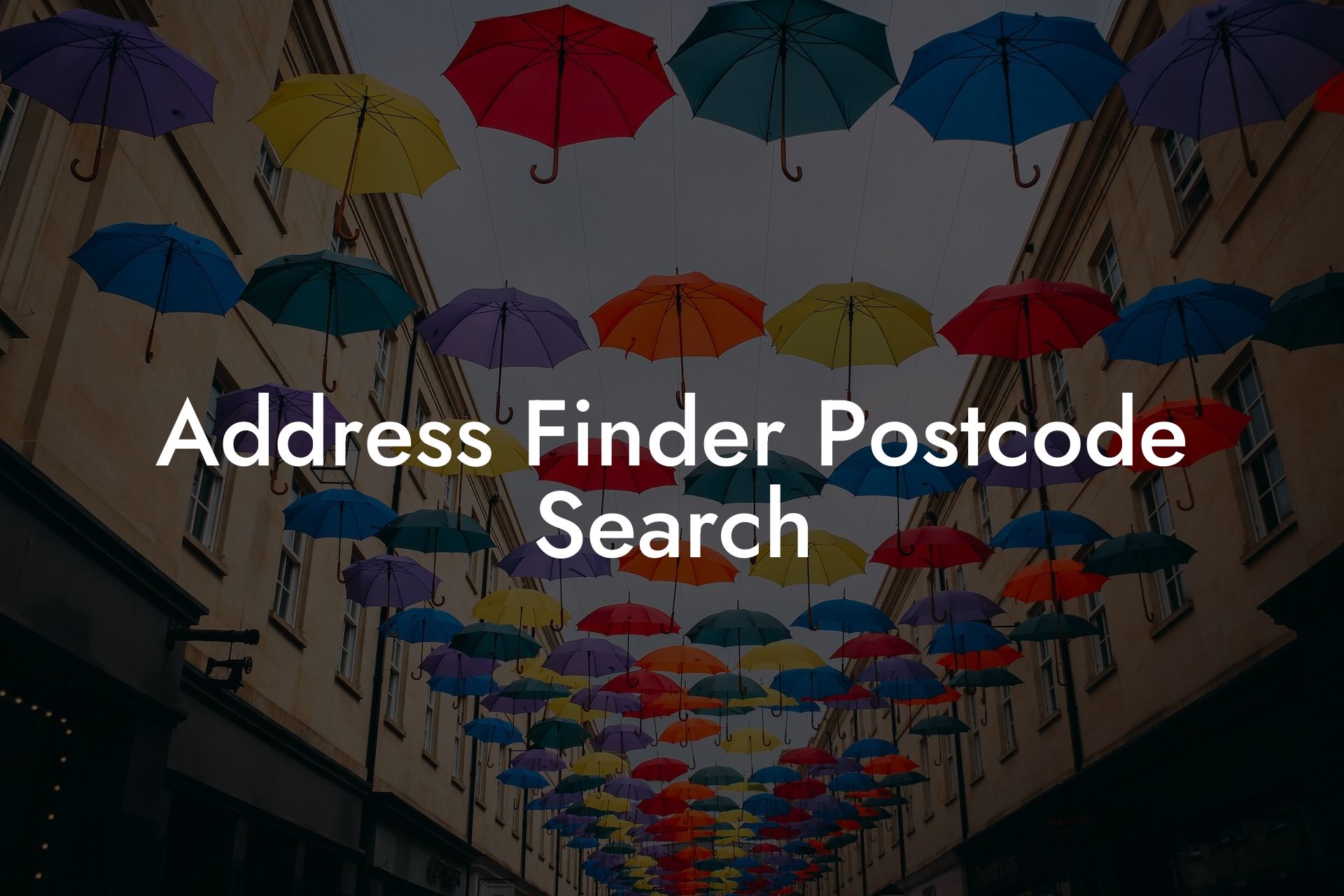 Address Finder Postcode Search