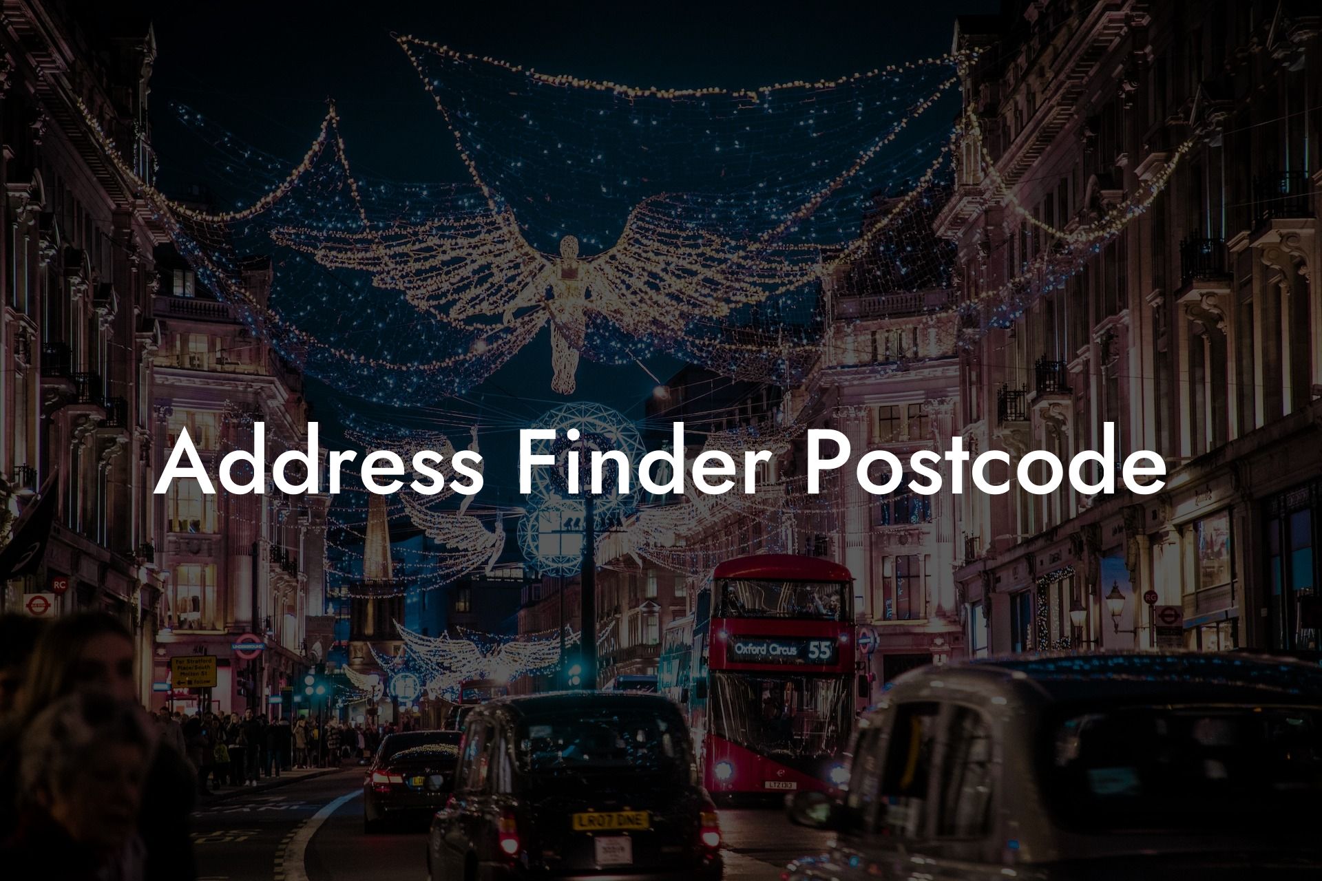 Address Finder Postcode