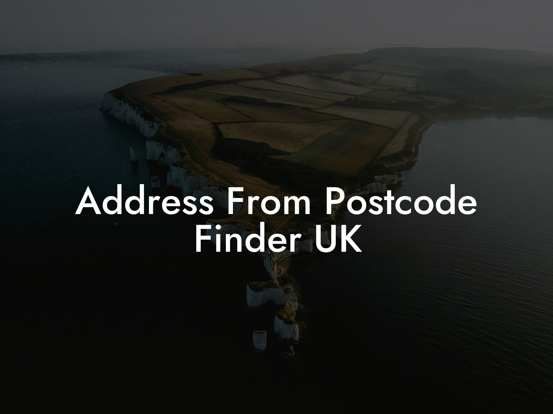 Address From Postcode Finder UK