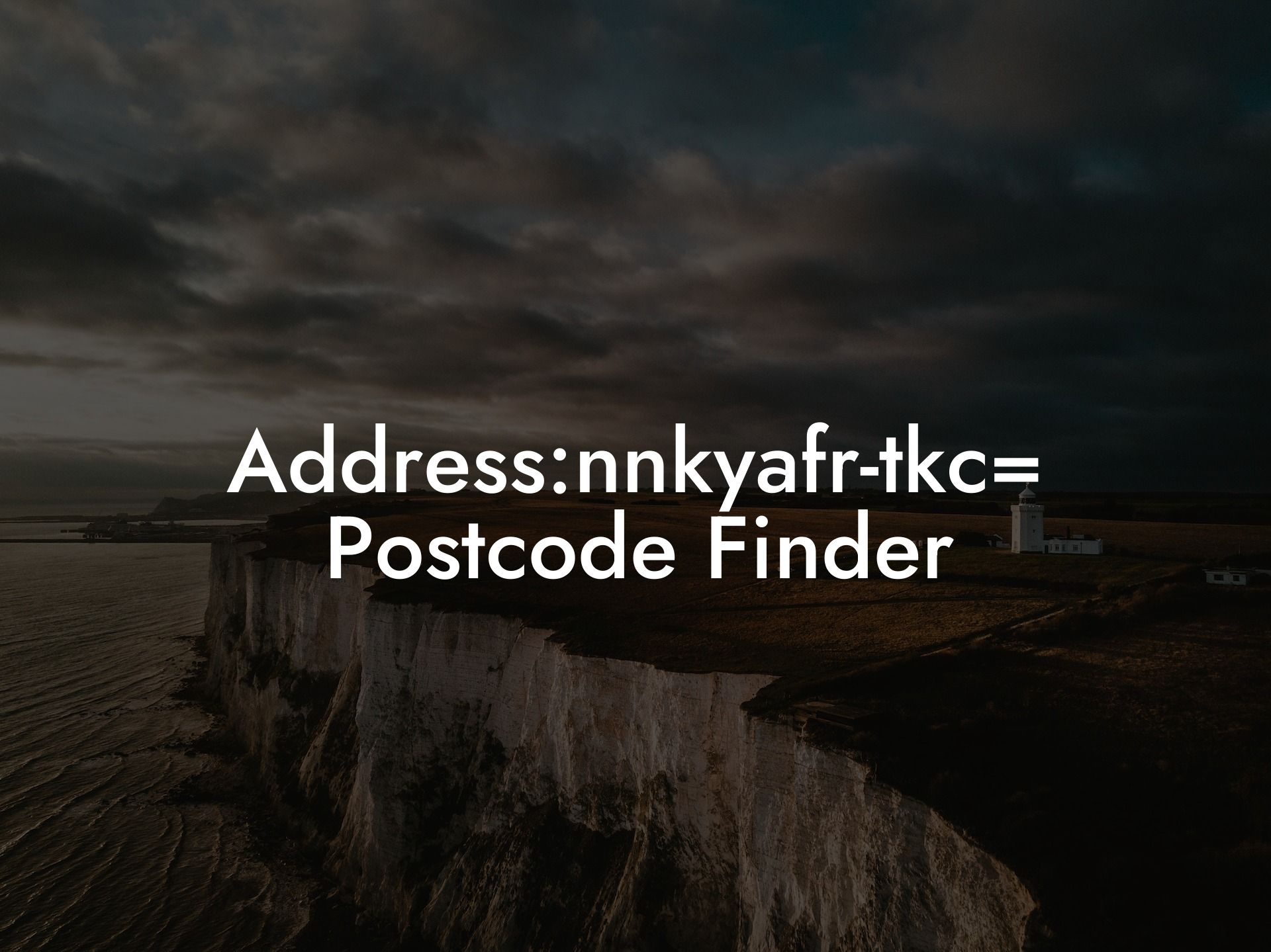 Address:nnkyafr-tkc= Postcode Finder