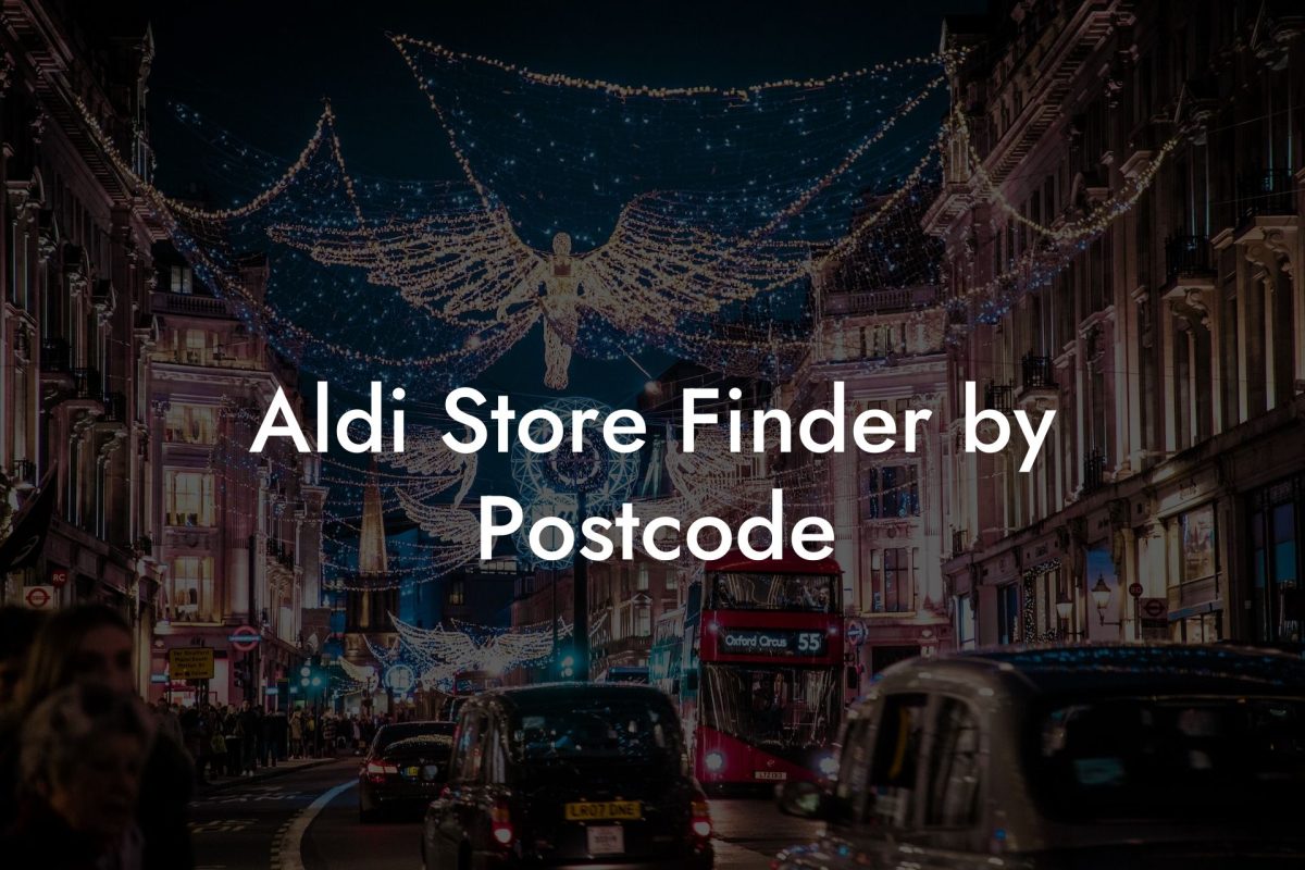 Aldi Store Finder by Postcode