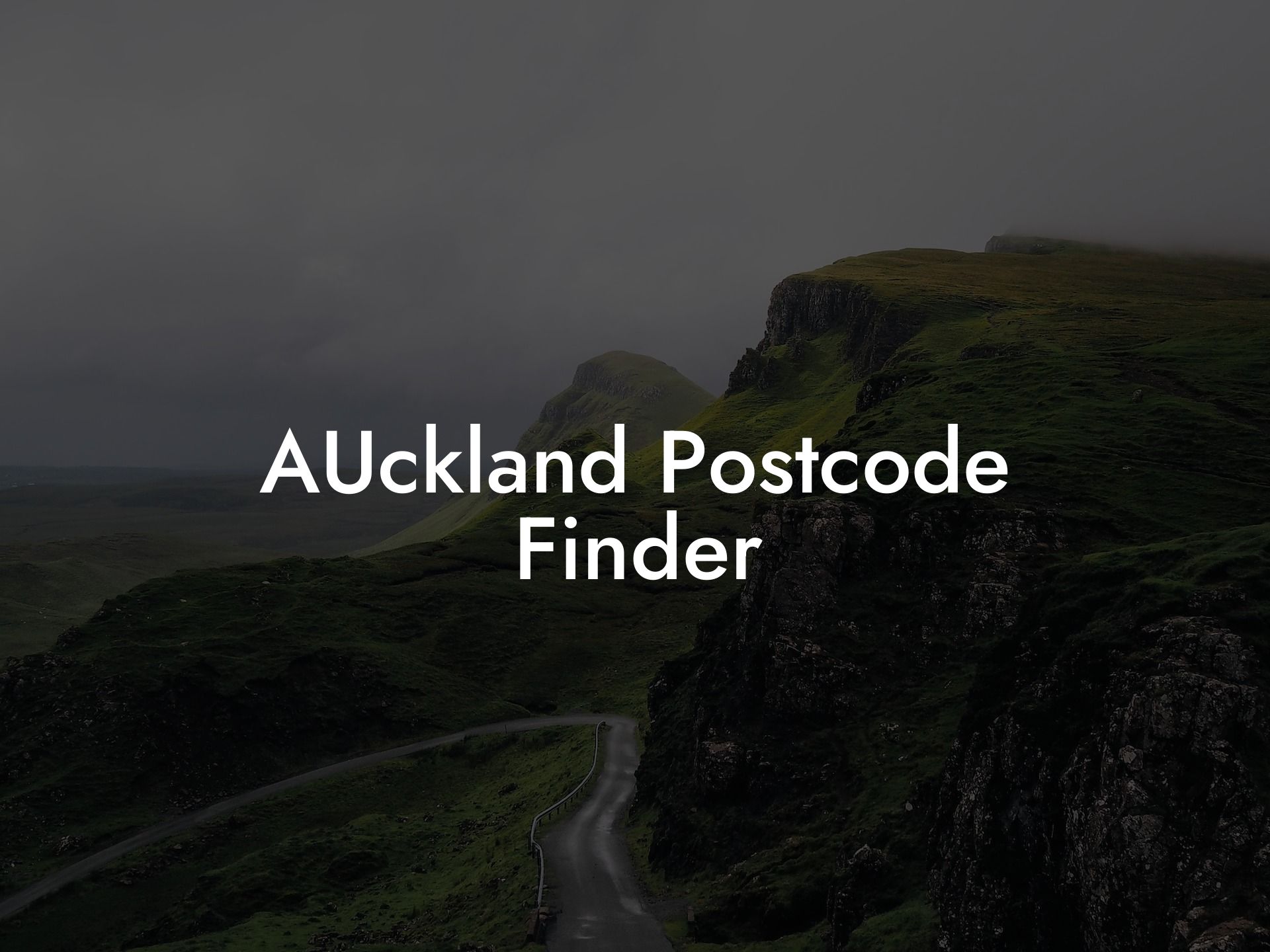 AUckland Postcode Finder