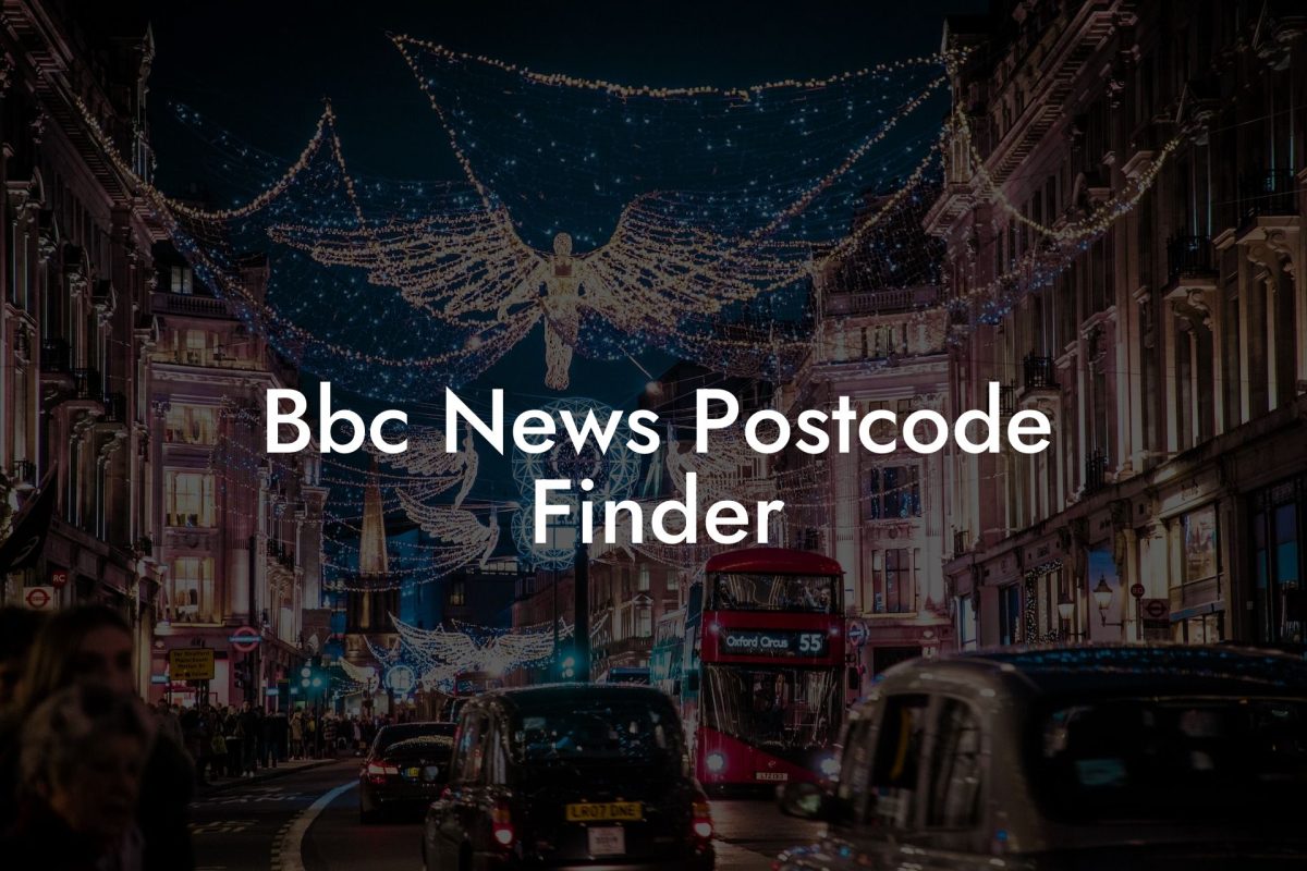 Bbc News Postcode Finder