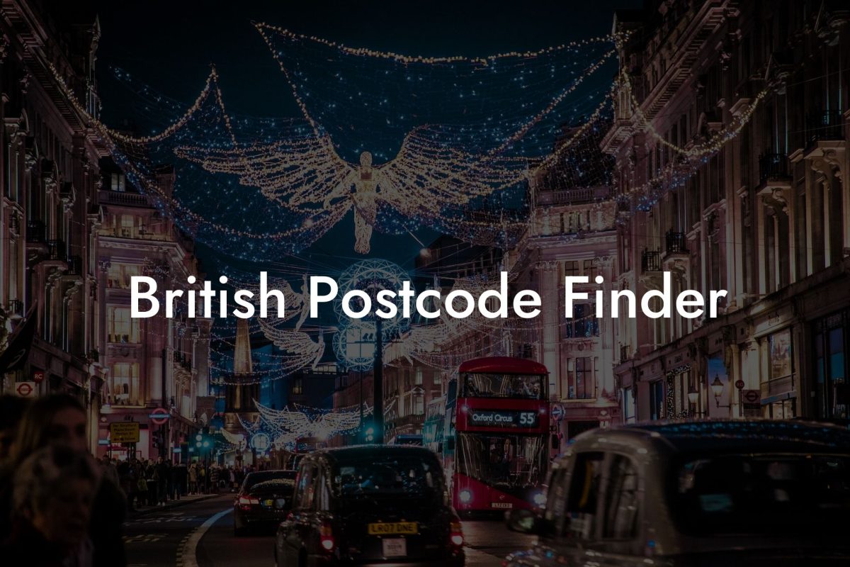 British Postcode Finder