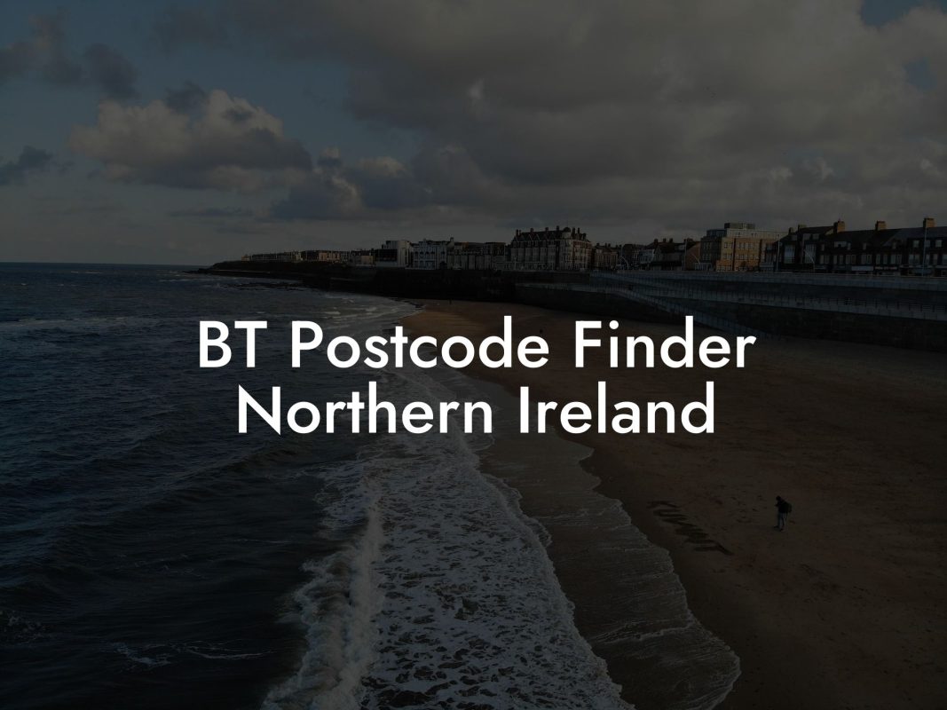 BT Postcode Finder Northern Ireland