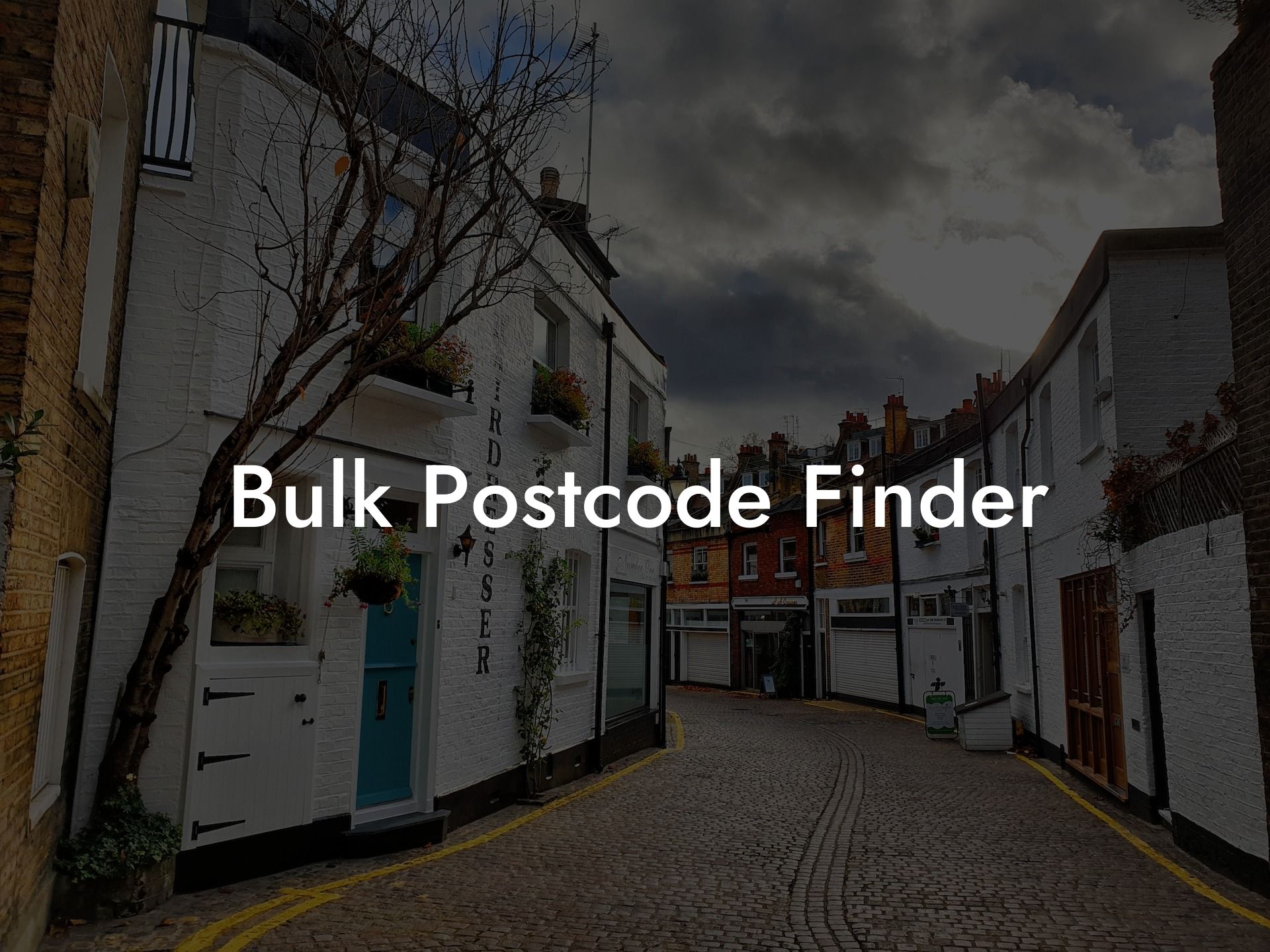 Bulk Postcode Finder