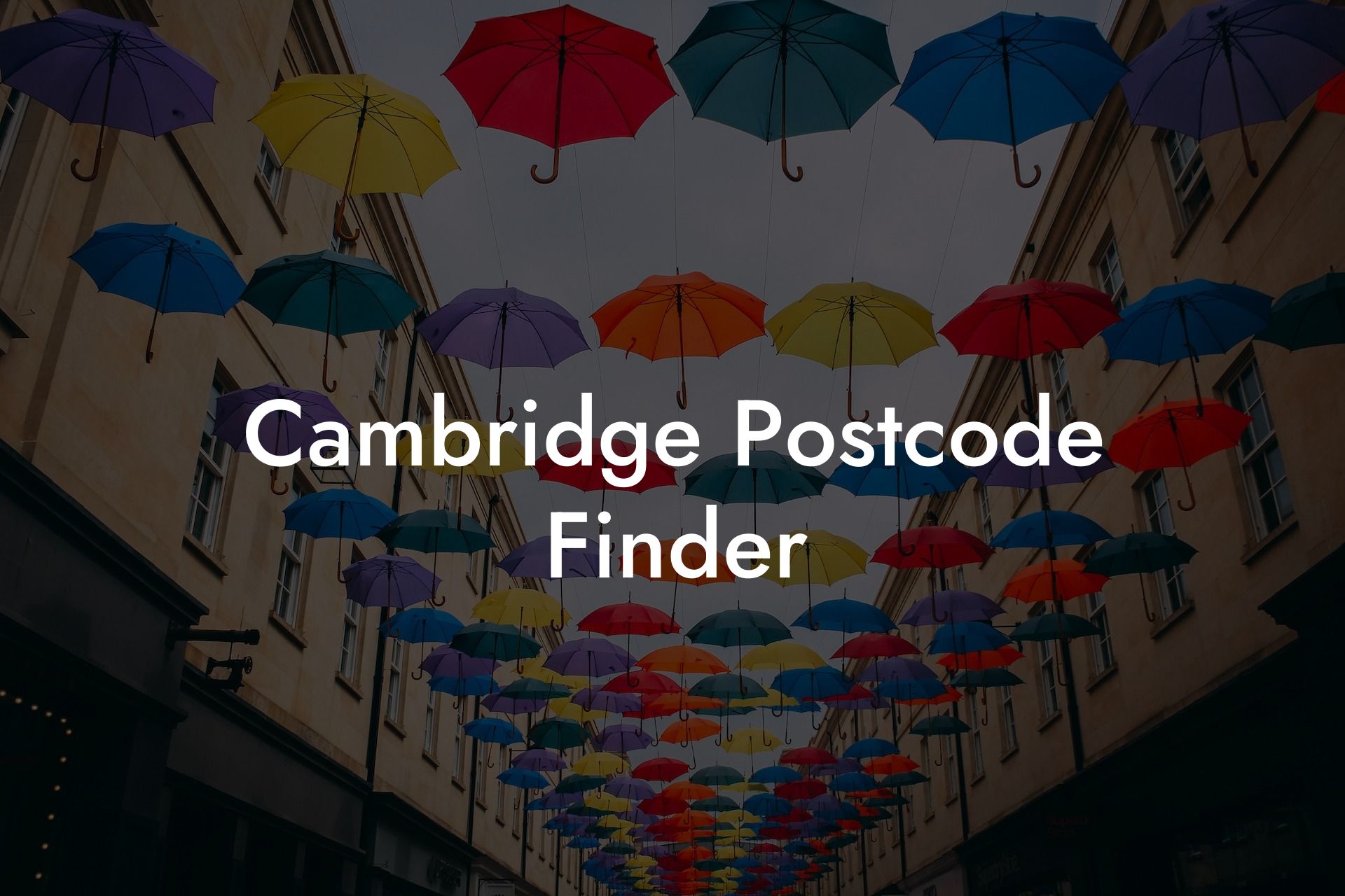 Cambridge Postcode Finder