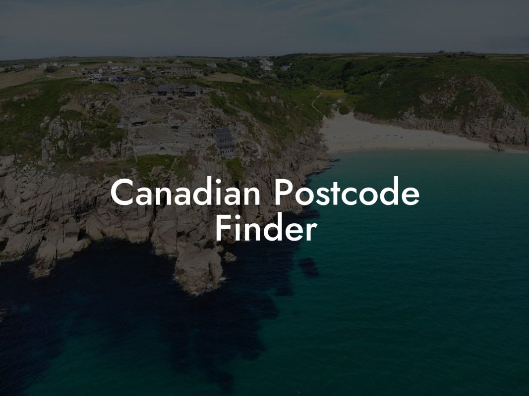 Canadian Postcode Finder