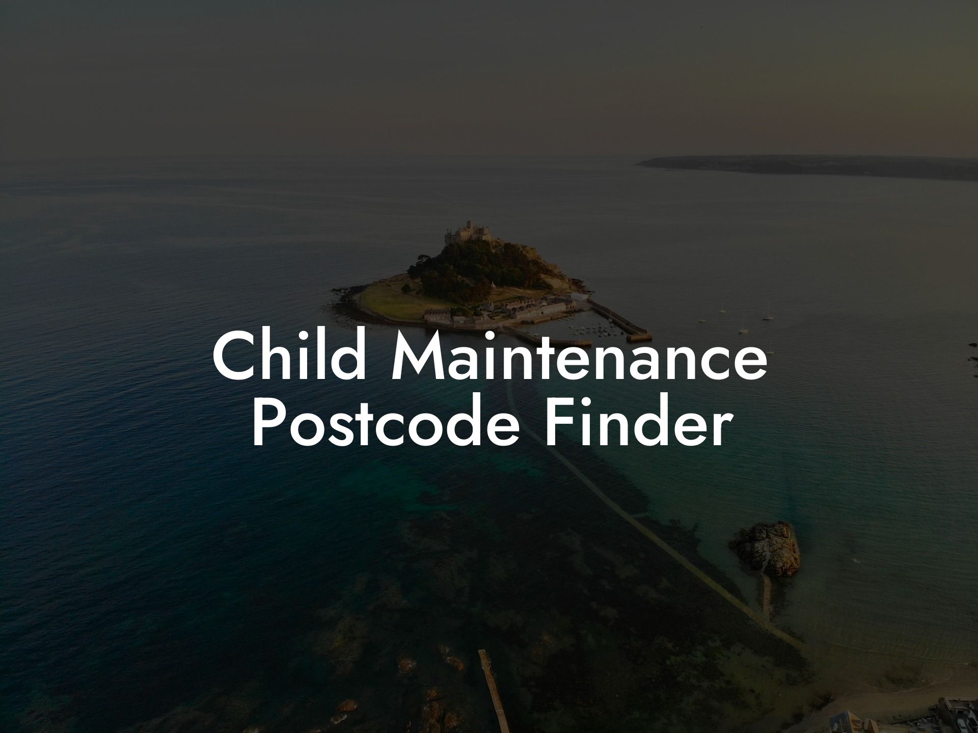 Child Maintenance Postcode Finder