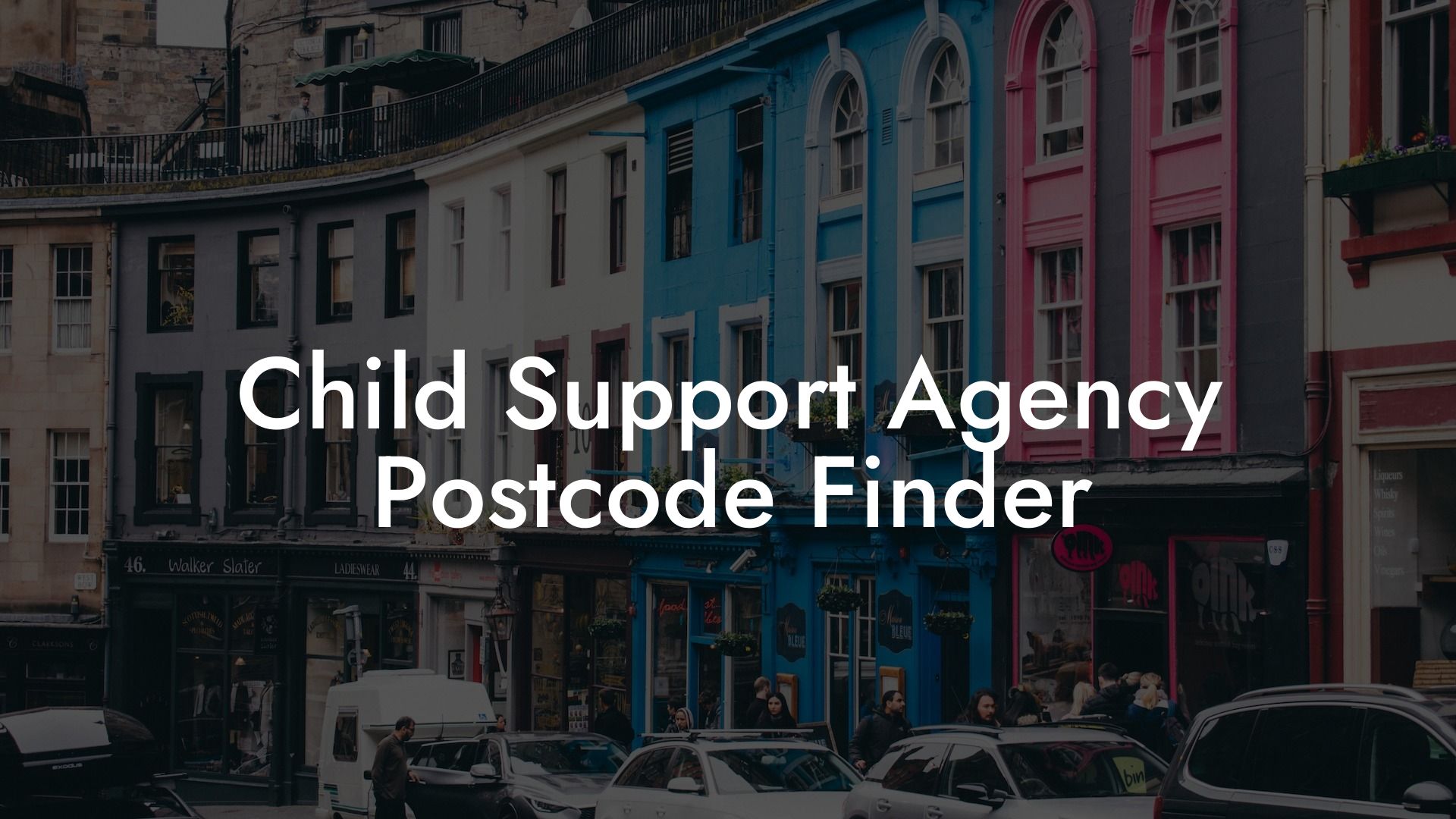 Child Support Agency Postcode Finder