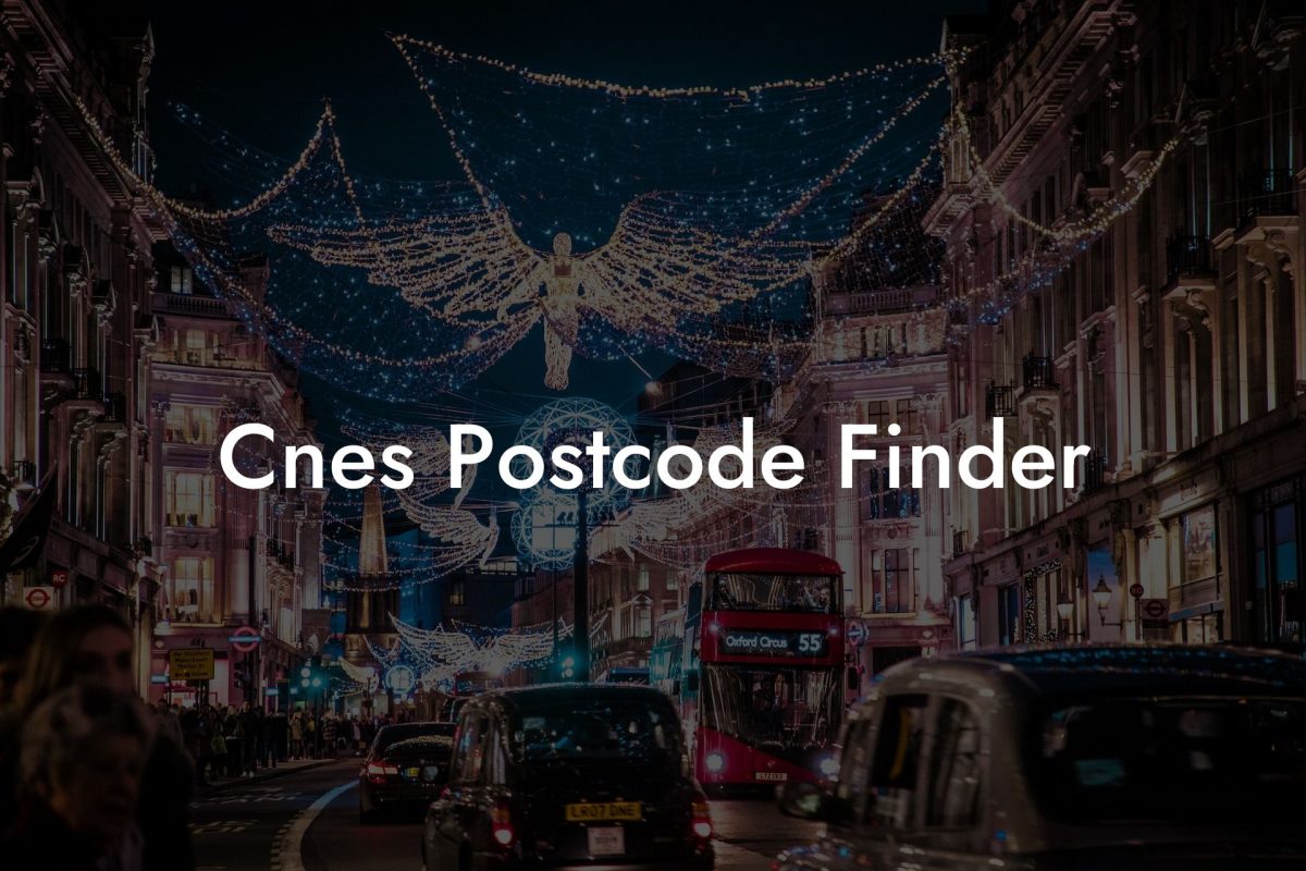 Cnes Postcode Finder