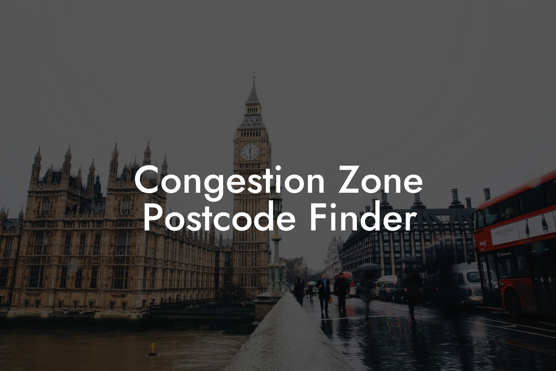 Congestion Zone Postcode Finder