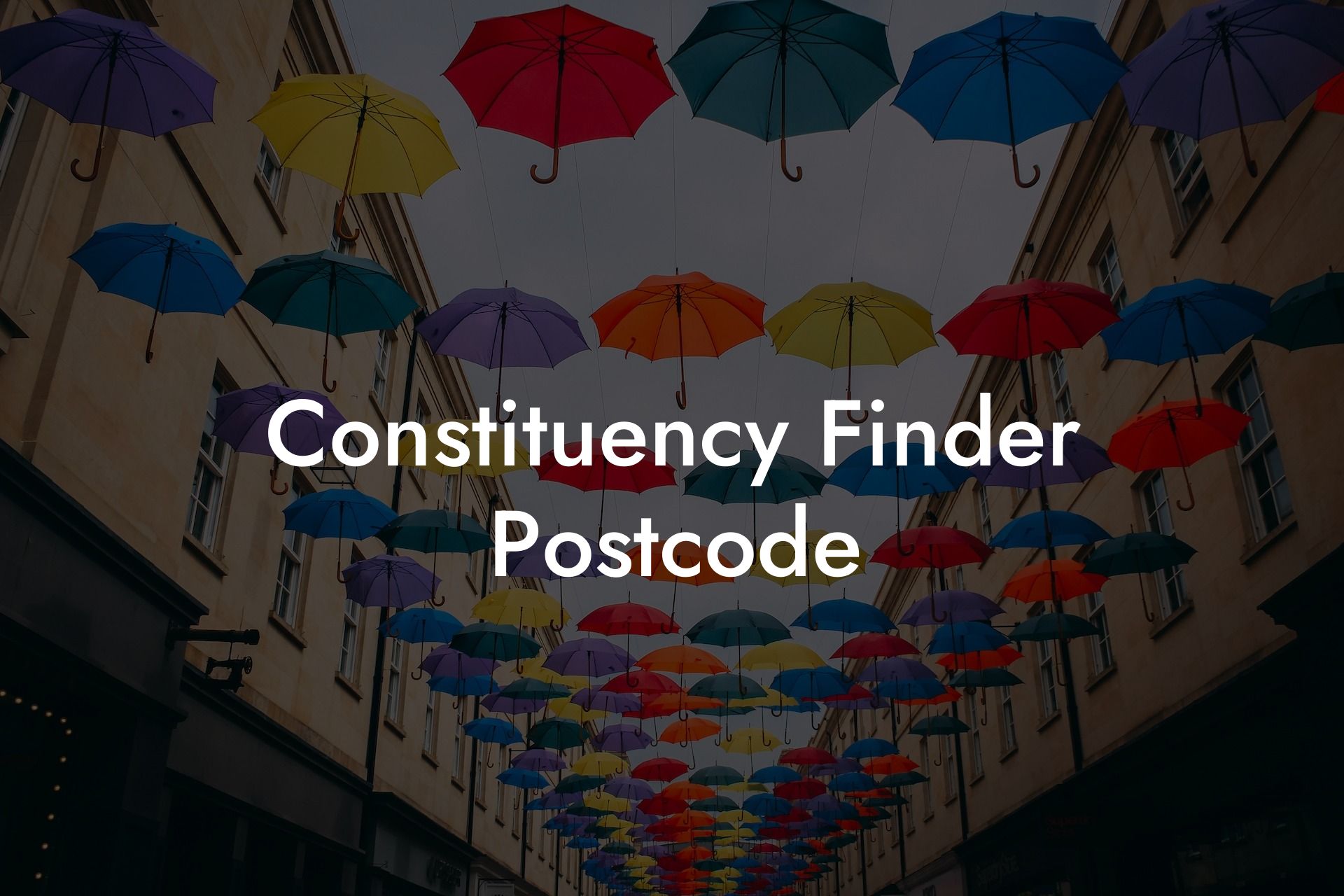 Constituency Finder Postcode