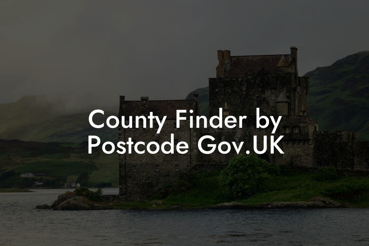 County Finder by Postcode Gov.UK