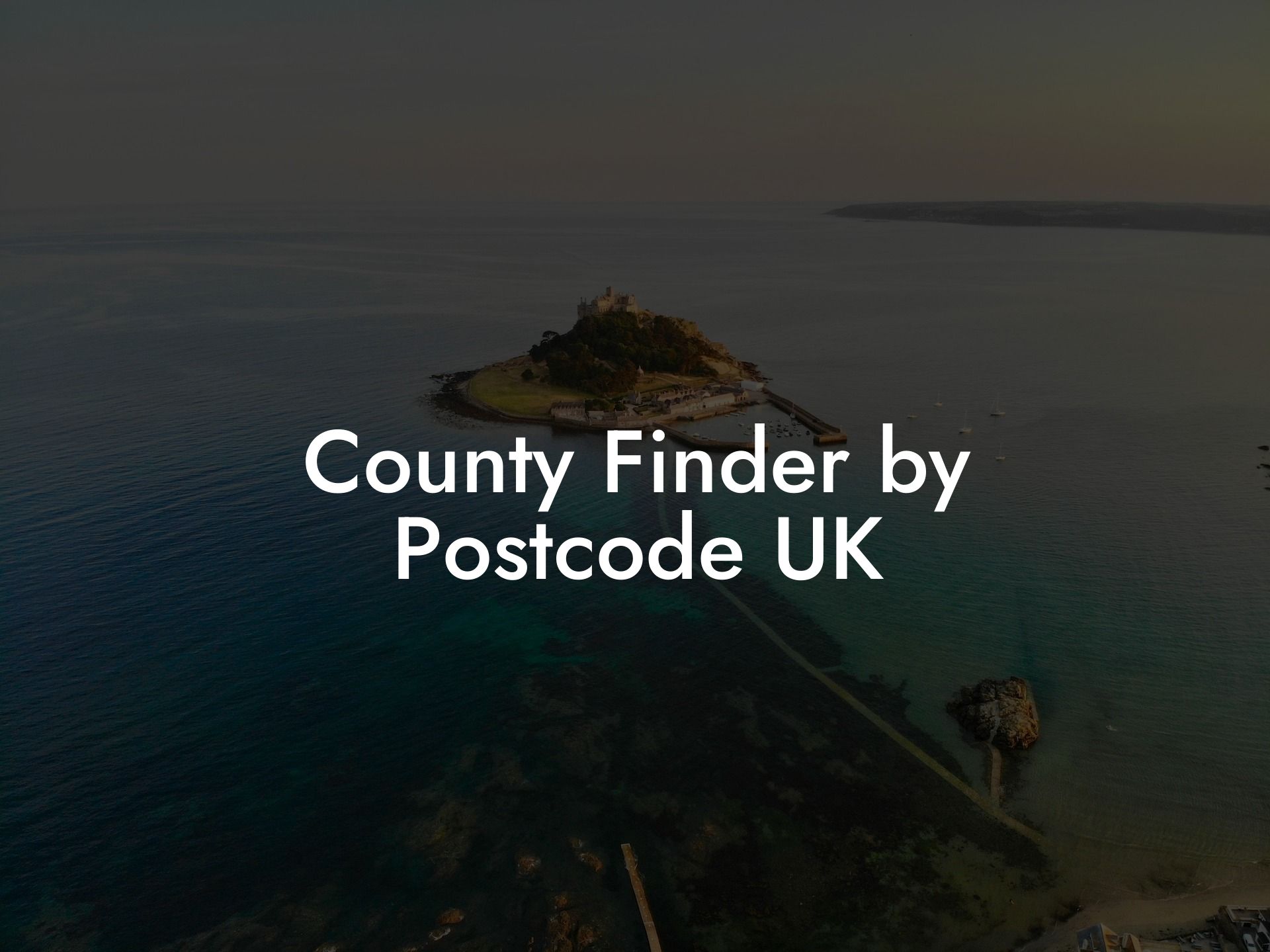 County Finder by Postcode UK