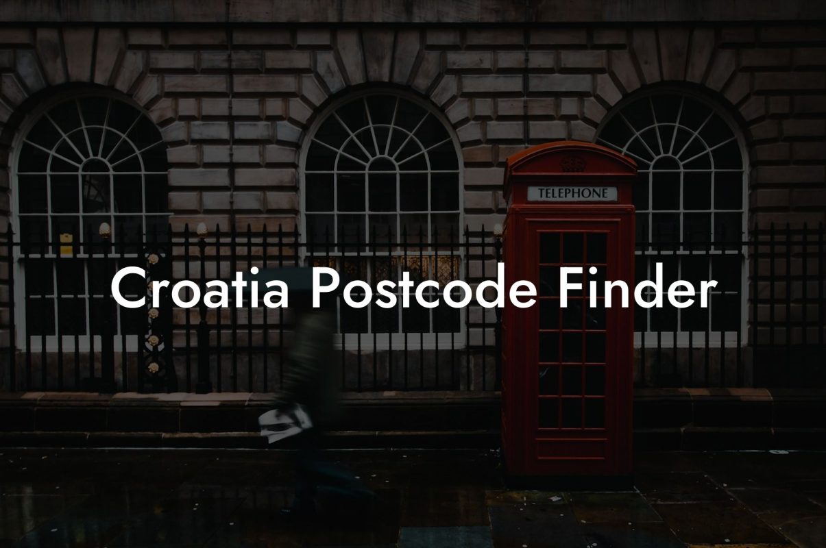 Croatia Postcode Finder