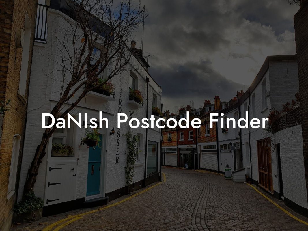 DaNIsh Postcode Finder