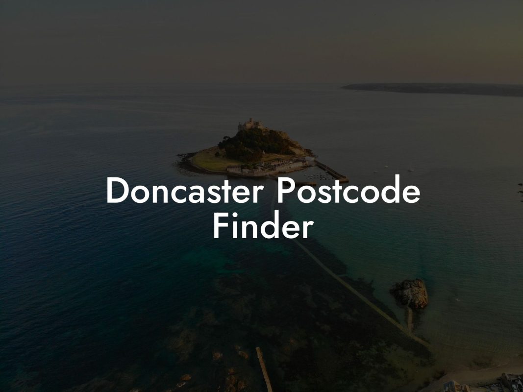 Doncaster Postcode Finder