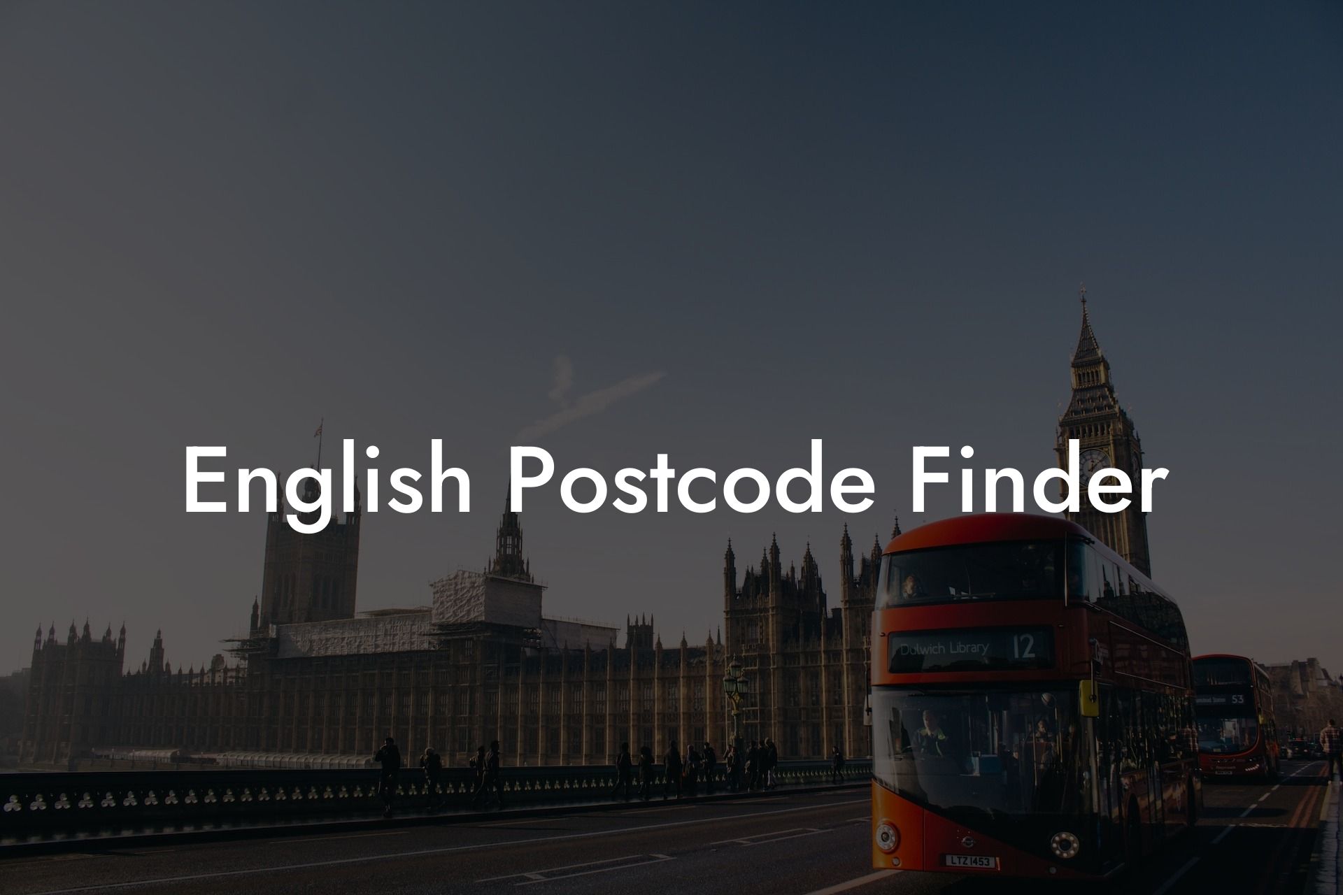 English Postcode Finder