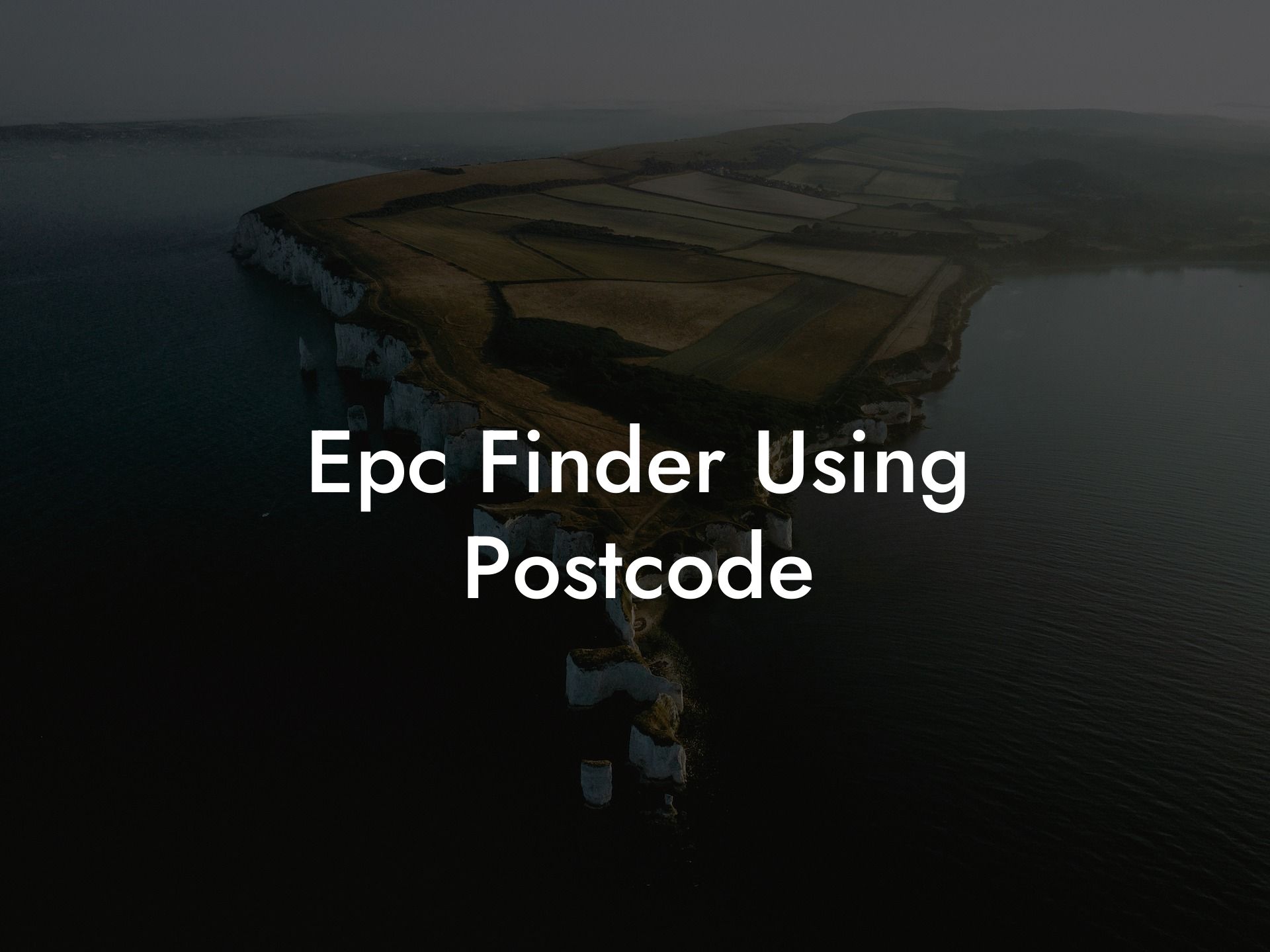 Epc Finder Using Postcode