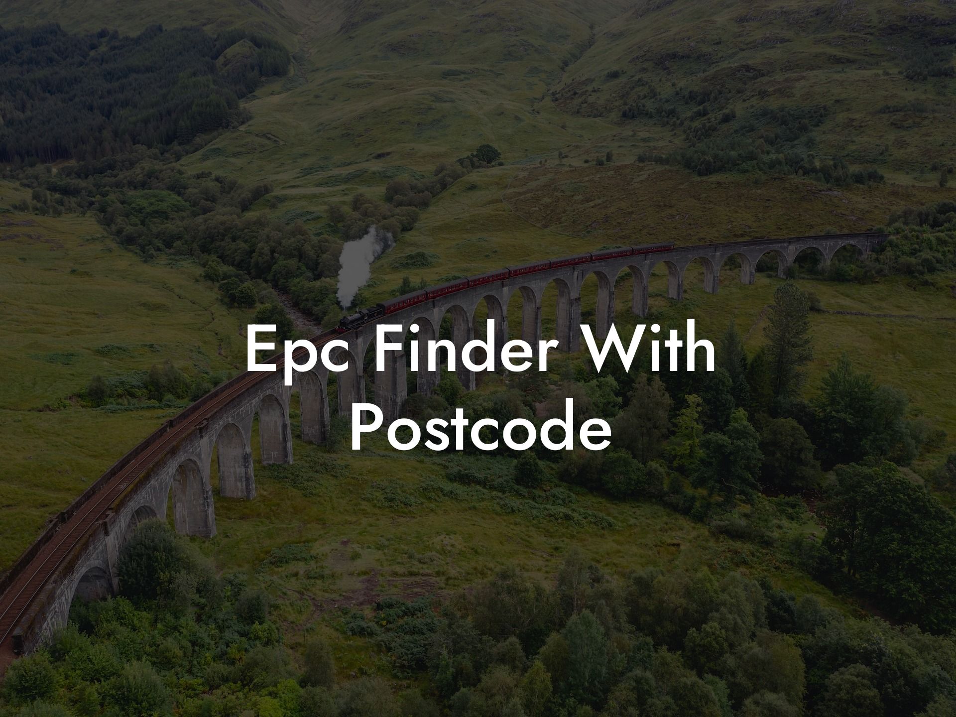 Epc Finder With Postcode