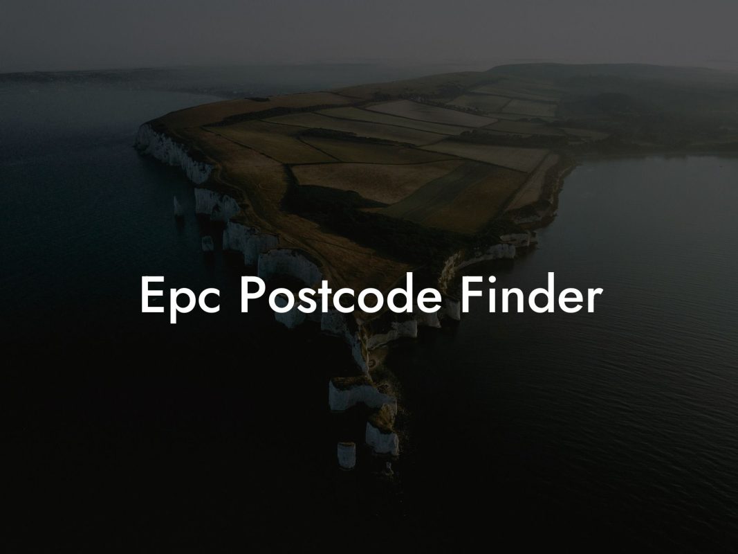 Epc Postcode Finder