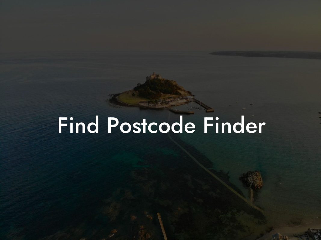 Find Postcode Finder