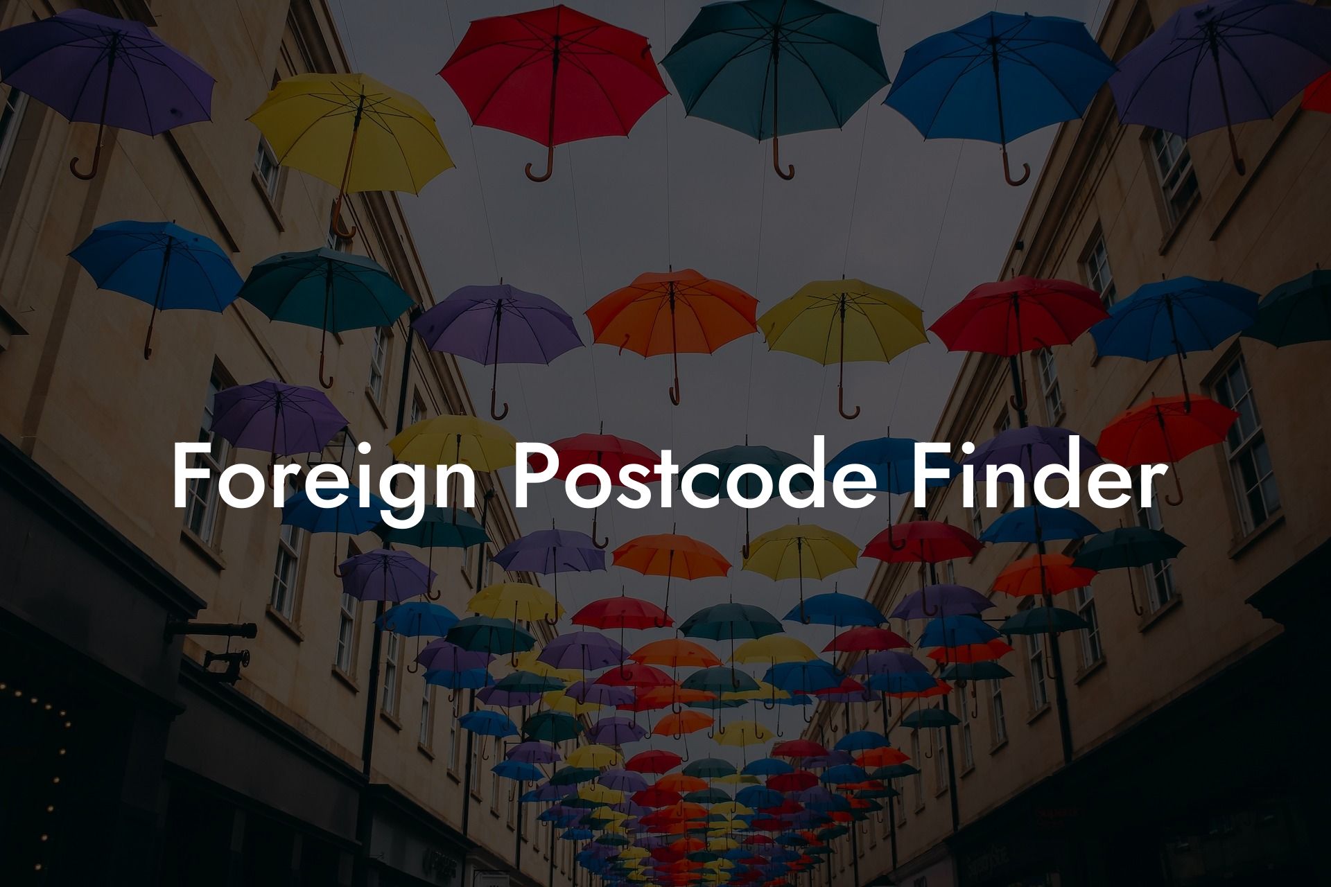 Foreign Postcode Finder