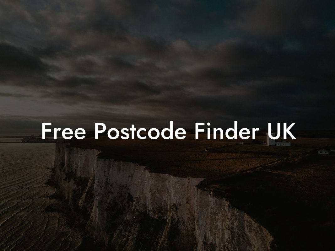 Free Postcode Finder UK