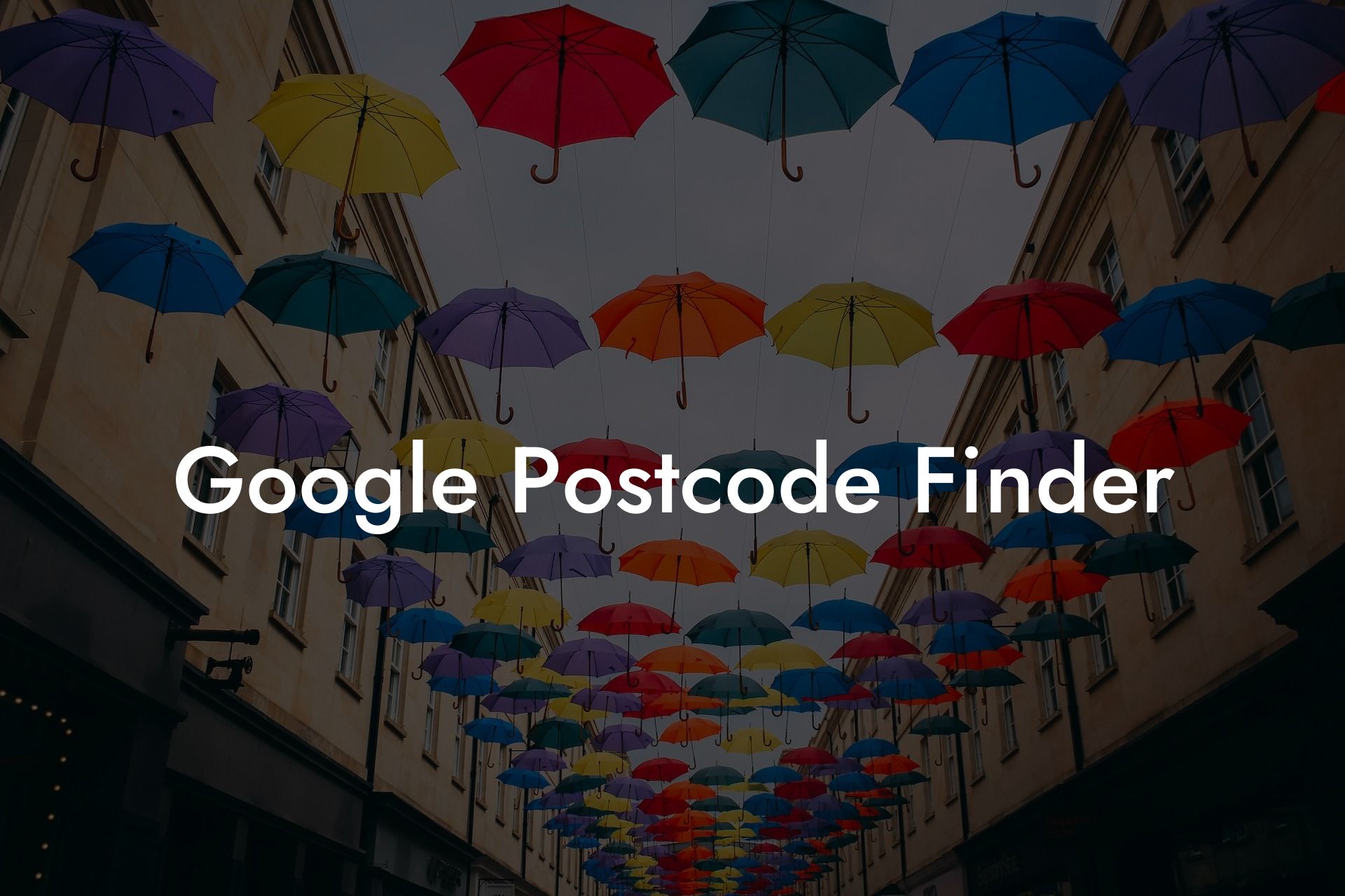 Google Postcode Finder