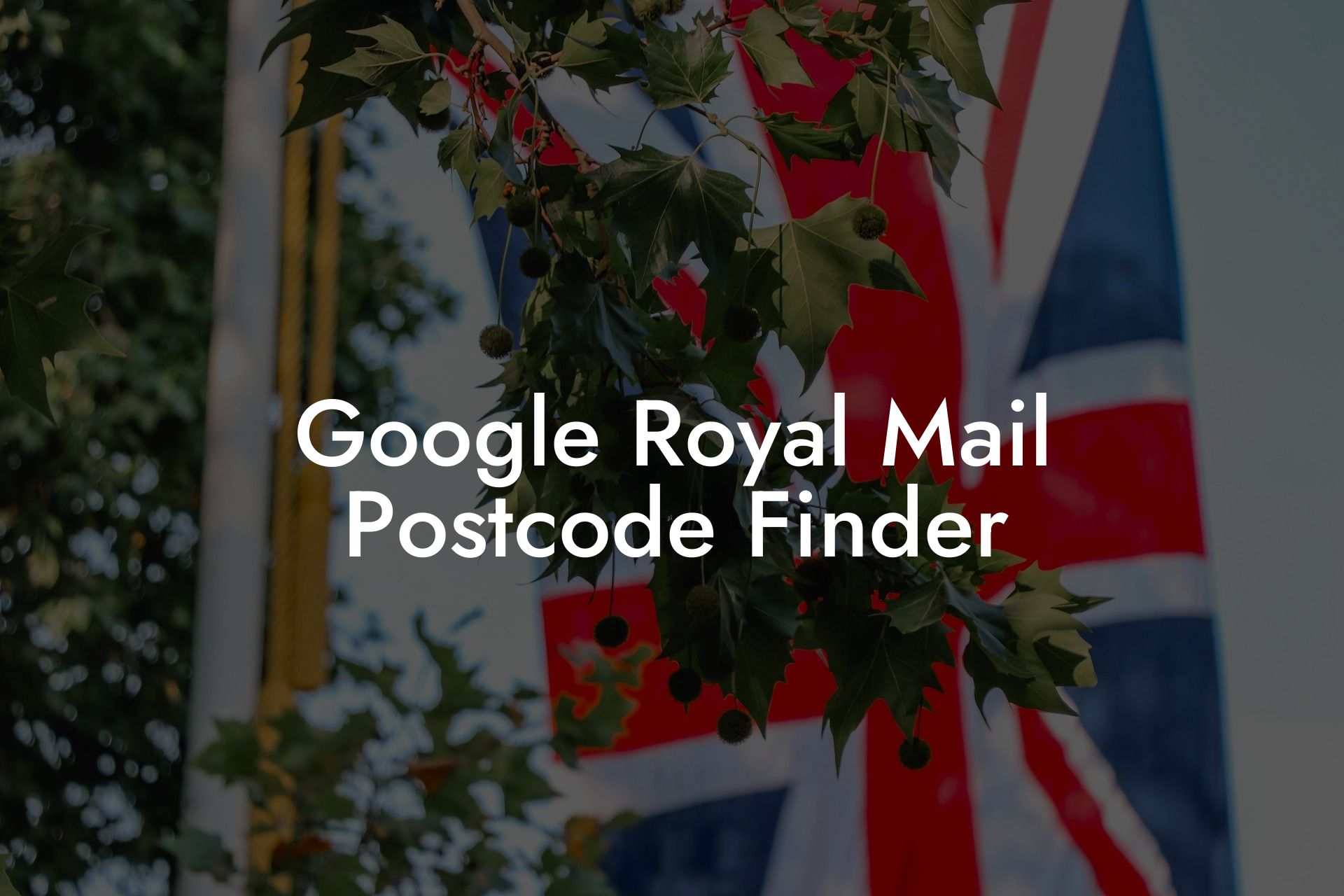 Google Royal Mail Postcode Finder