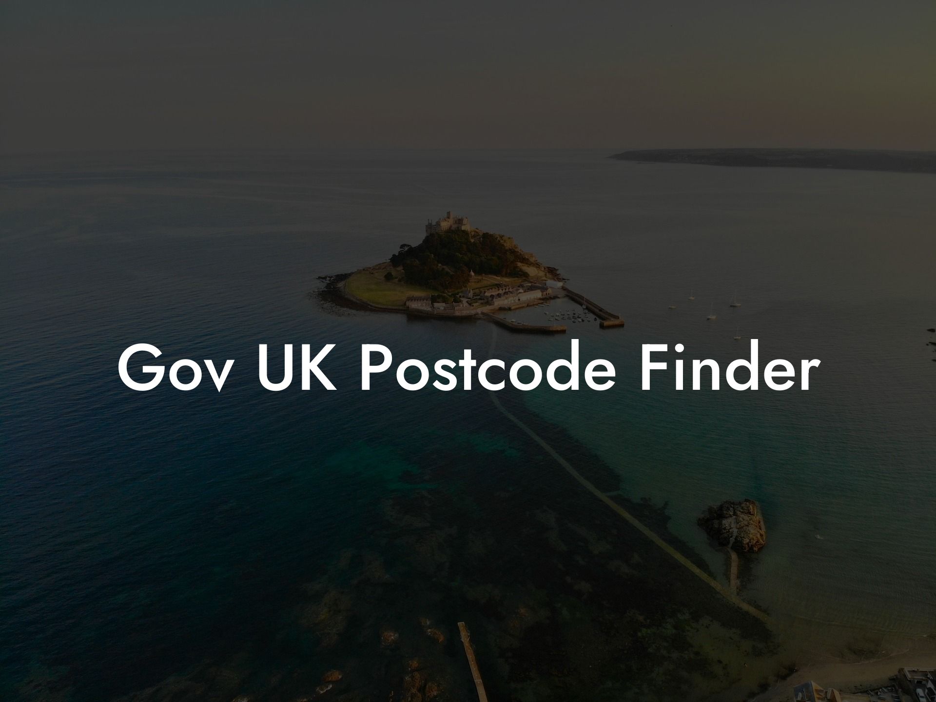 Gov UK Postcode Finder