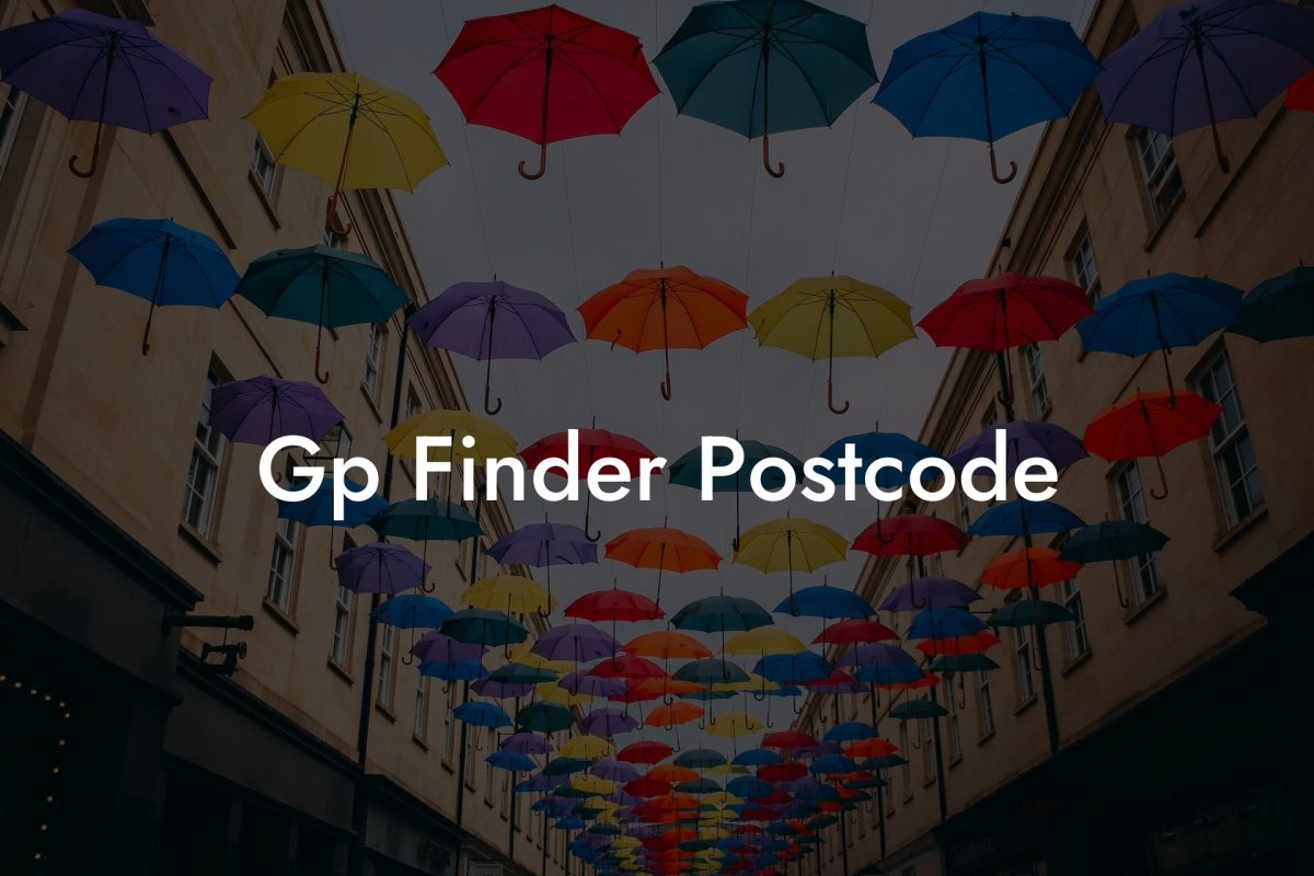 Gp Finder Postcode