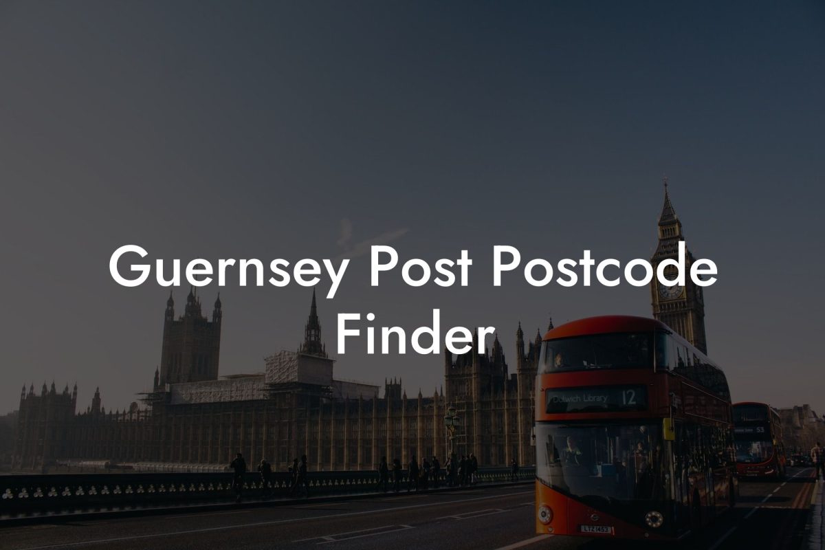 Guernsey Post Postcode Finder