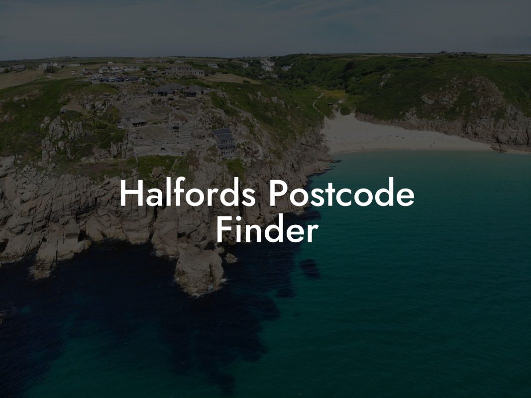 Halfords Postcode Finder