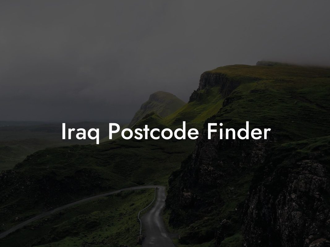 Iraq Postcode Finder