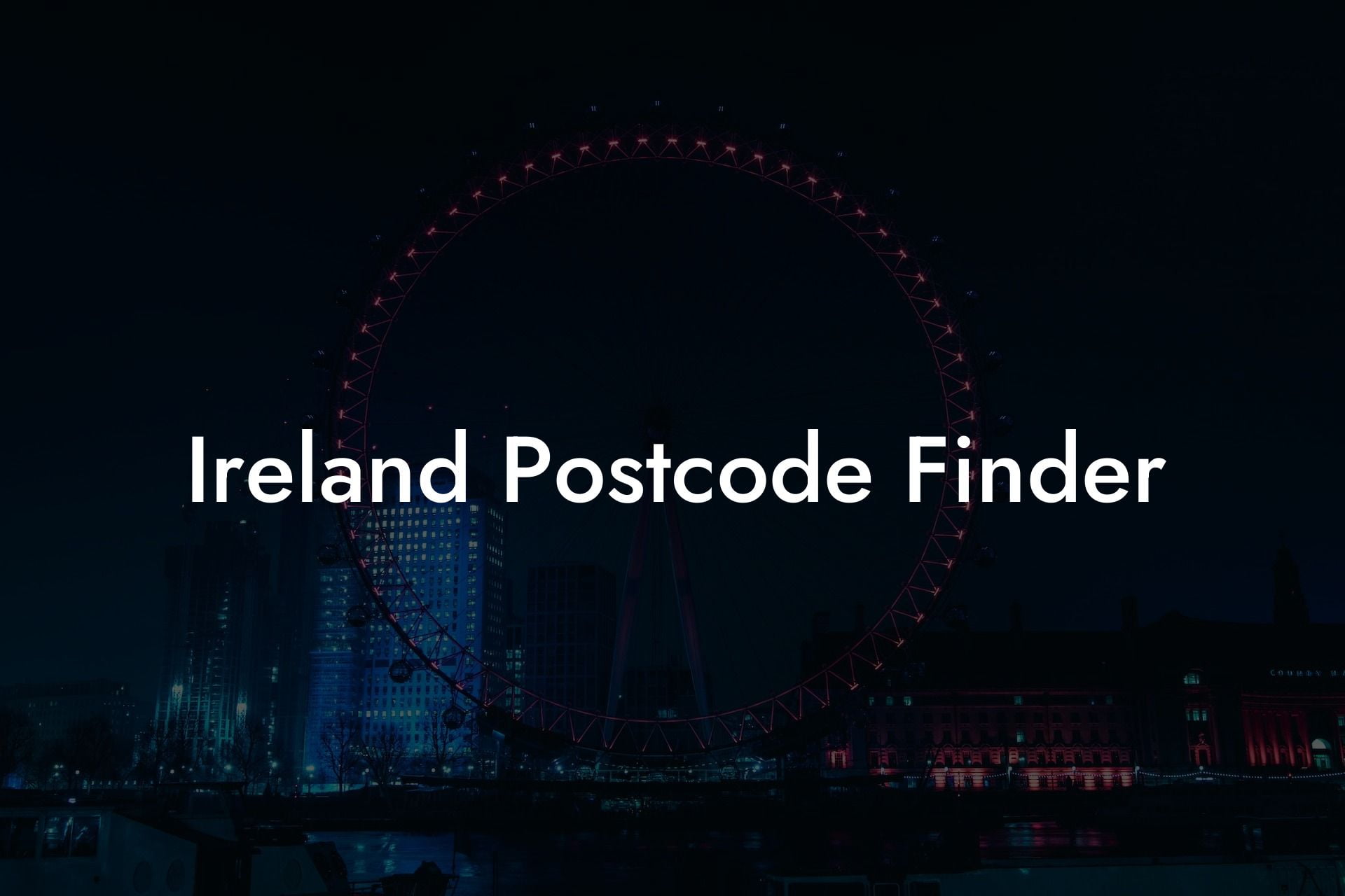 Ireland Postcode Finder