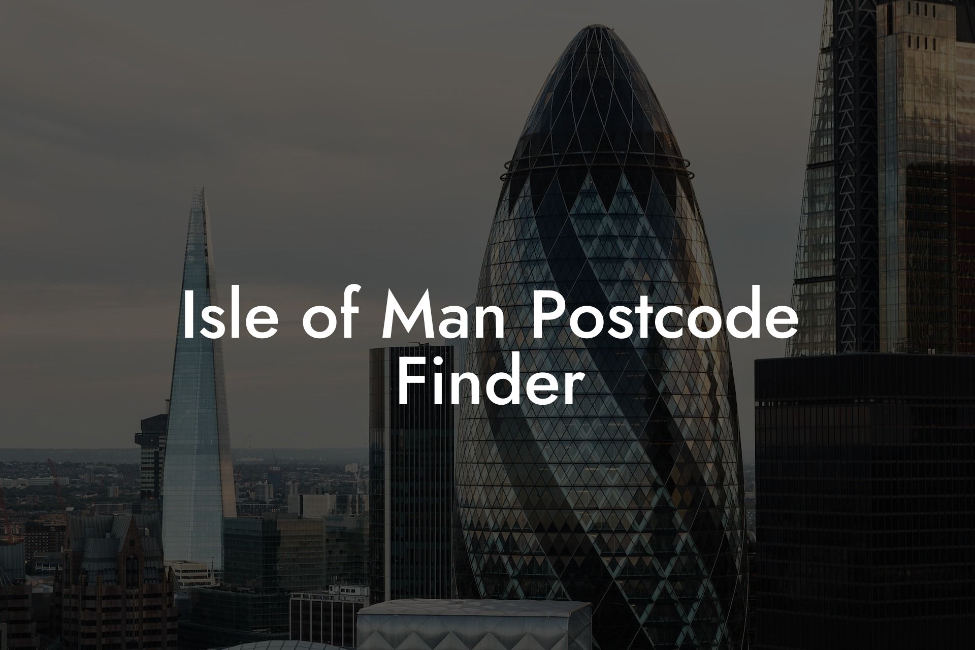 Isle of Man Postcode Finder