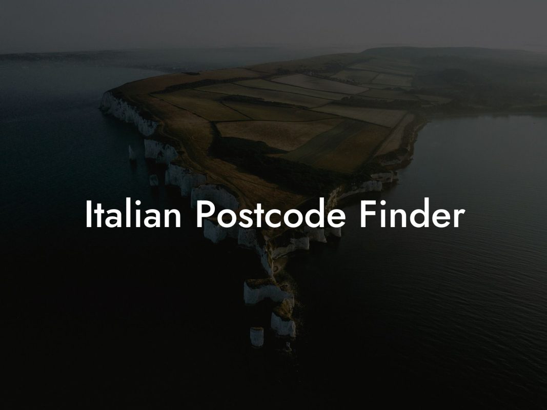 Italian Postcode Finder