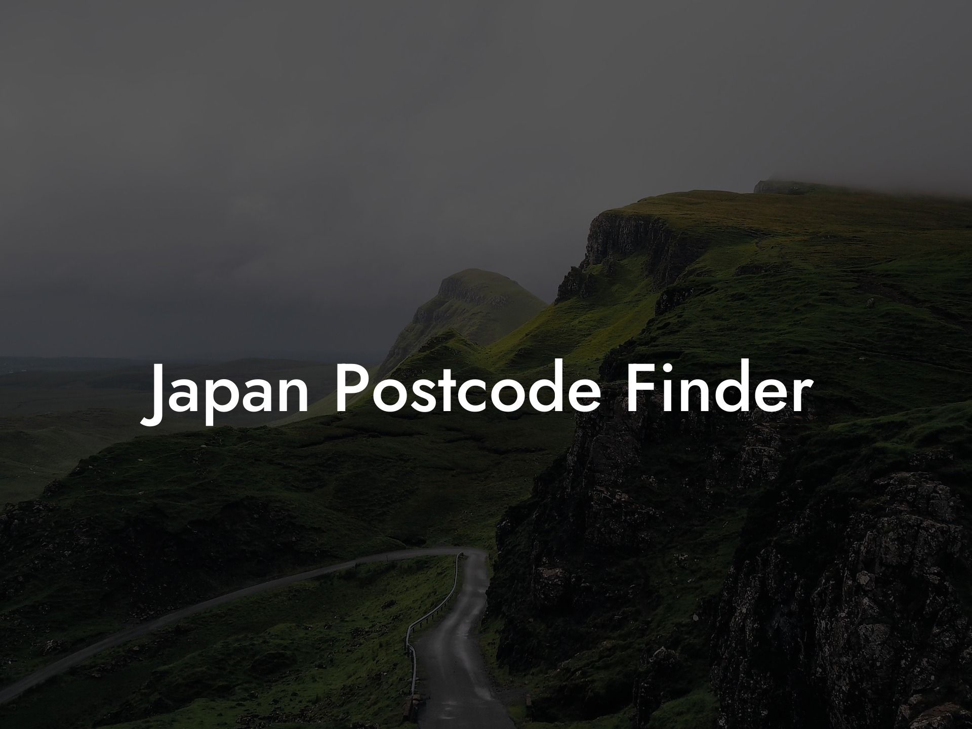 Japan Postcode Finder