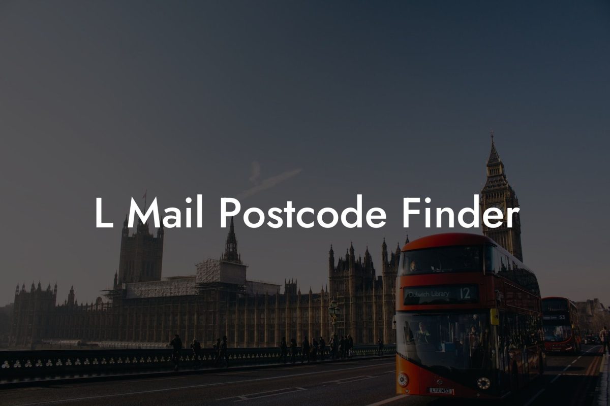 L Mail Postcode Finder