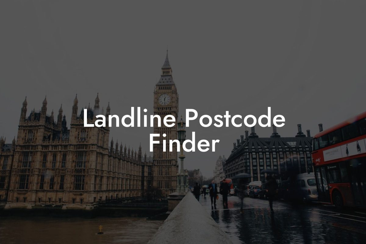 Landline Postcode Finder